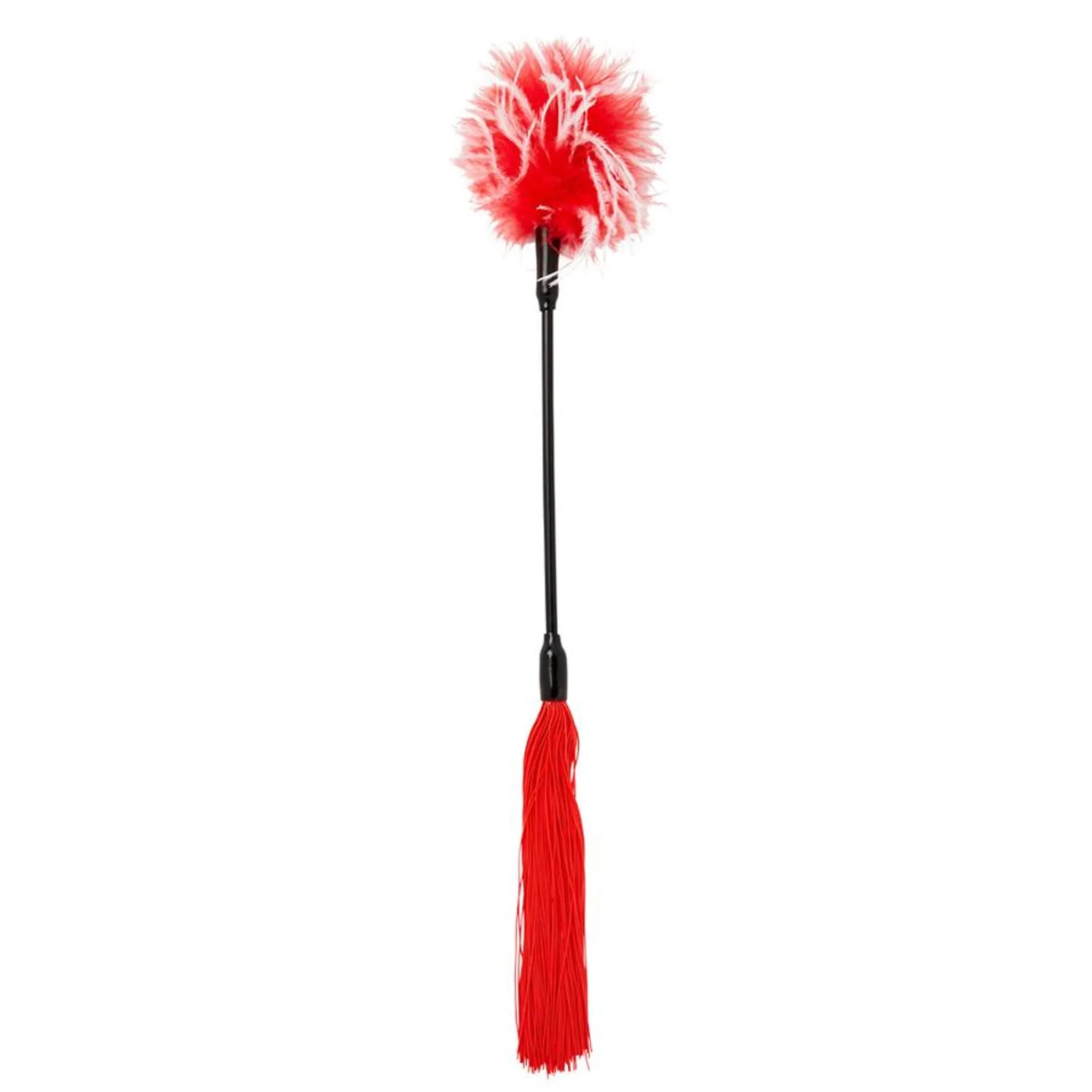 SEX & MISCHIEF WHIPPER TICKLER RED & WHITE