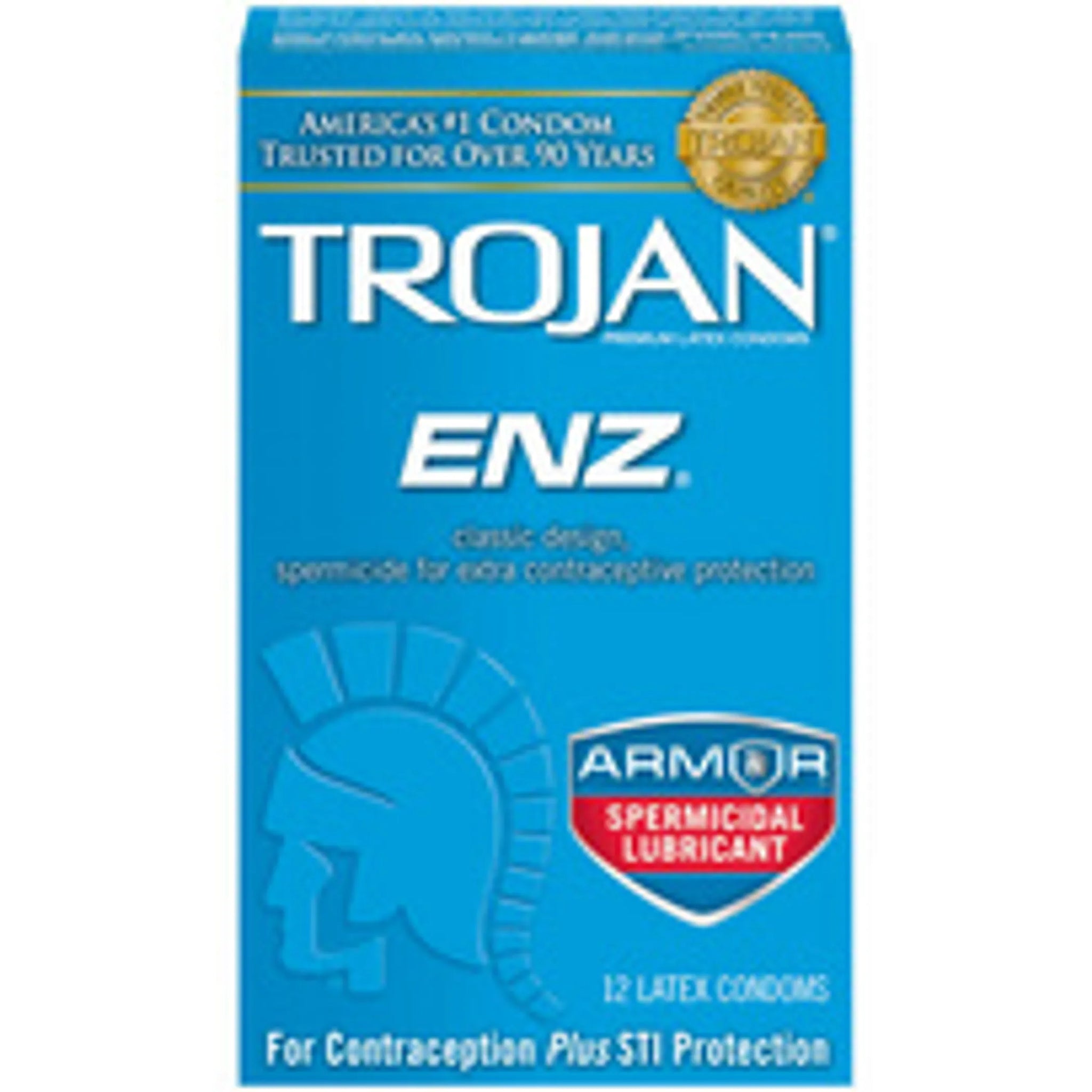 TROJAN ENZ SPERMICIDAL 12 PACK