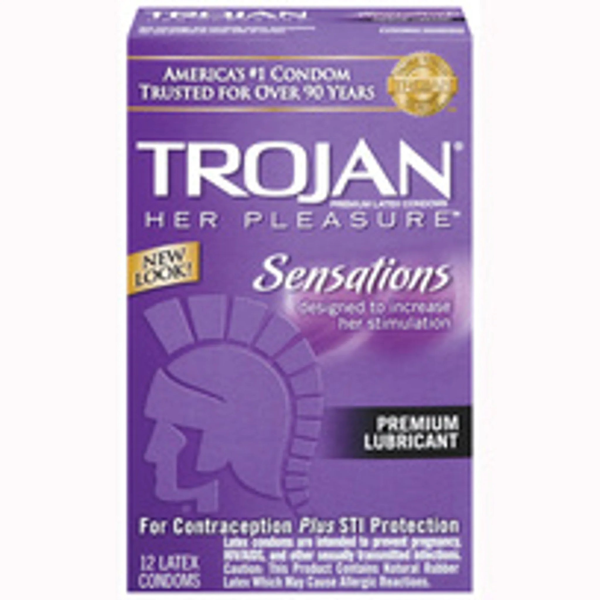 TROJAN HER PLEASURE SENSATIONS 12 PACK