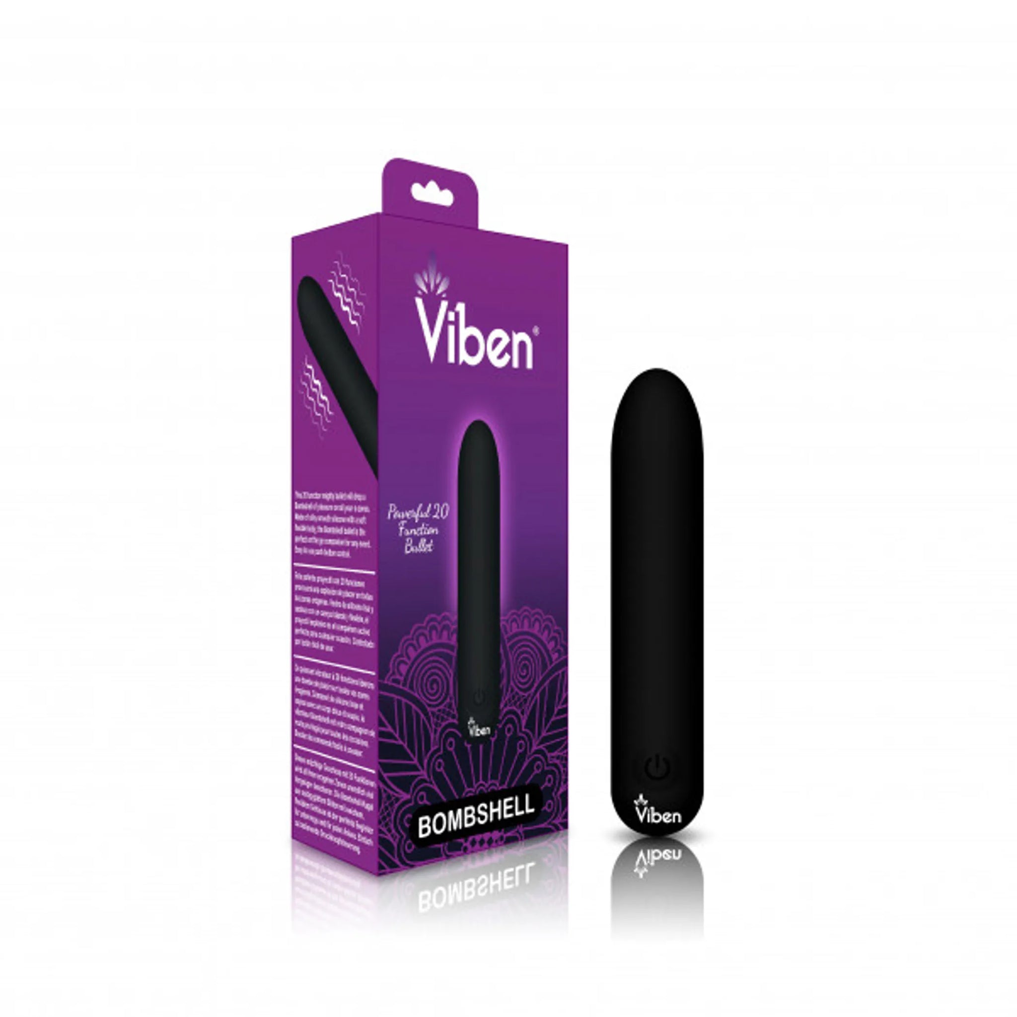 Mighty Bullet Vibrator - 20 Functions, USB Rechargeable, Waterproof