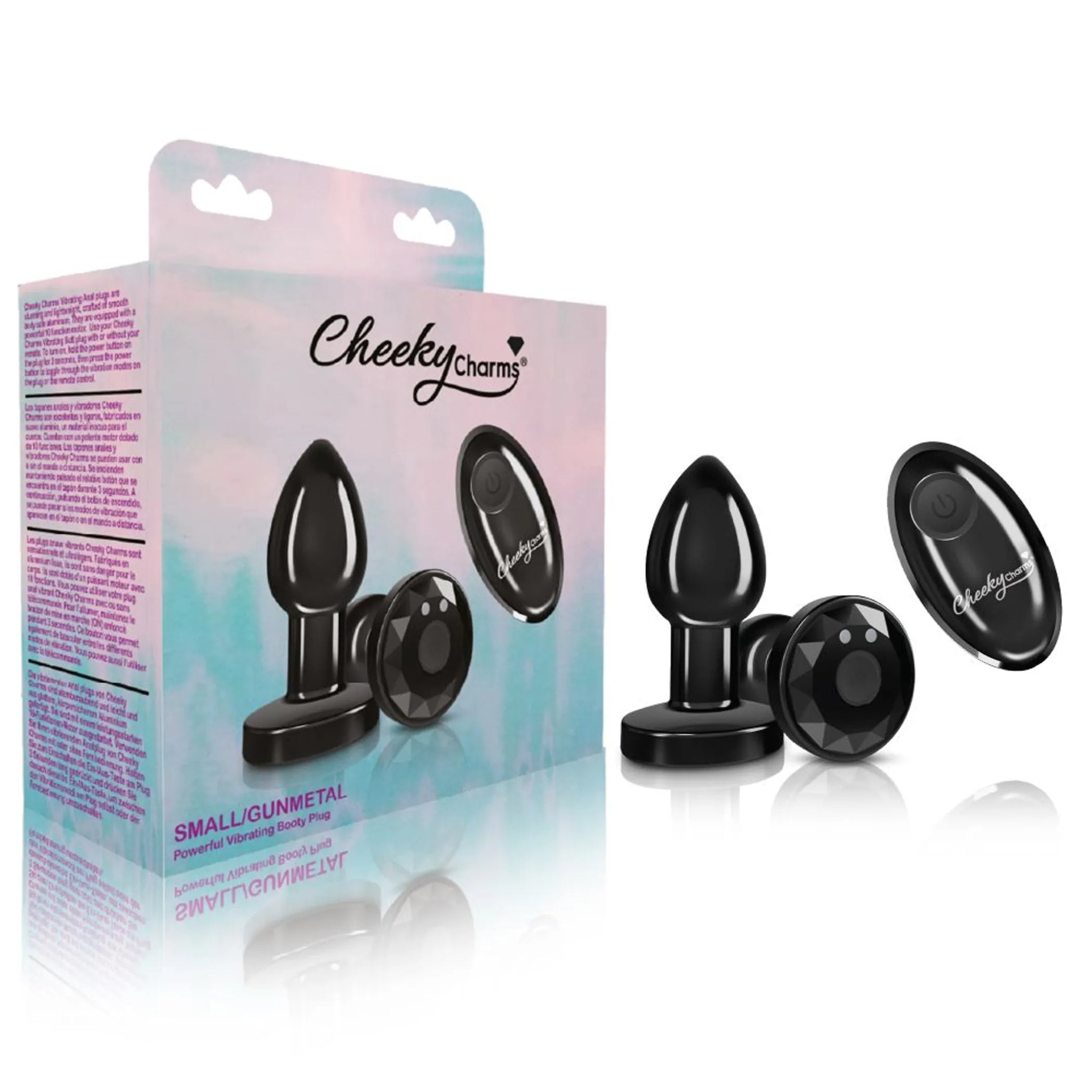 Vibrating Metal Anal Plug Small with Remote
