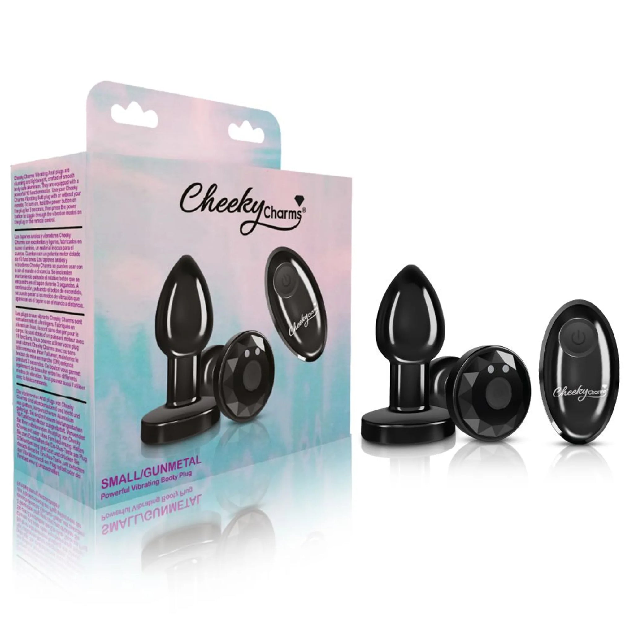 Vibrating Metal Anal Plug Small with Remote