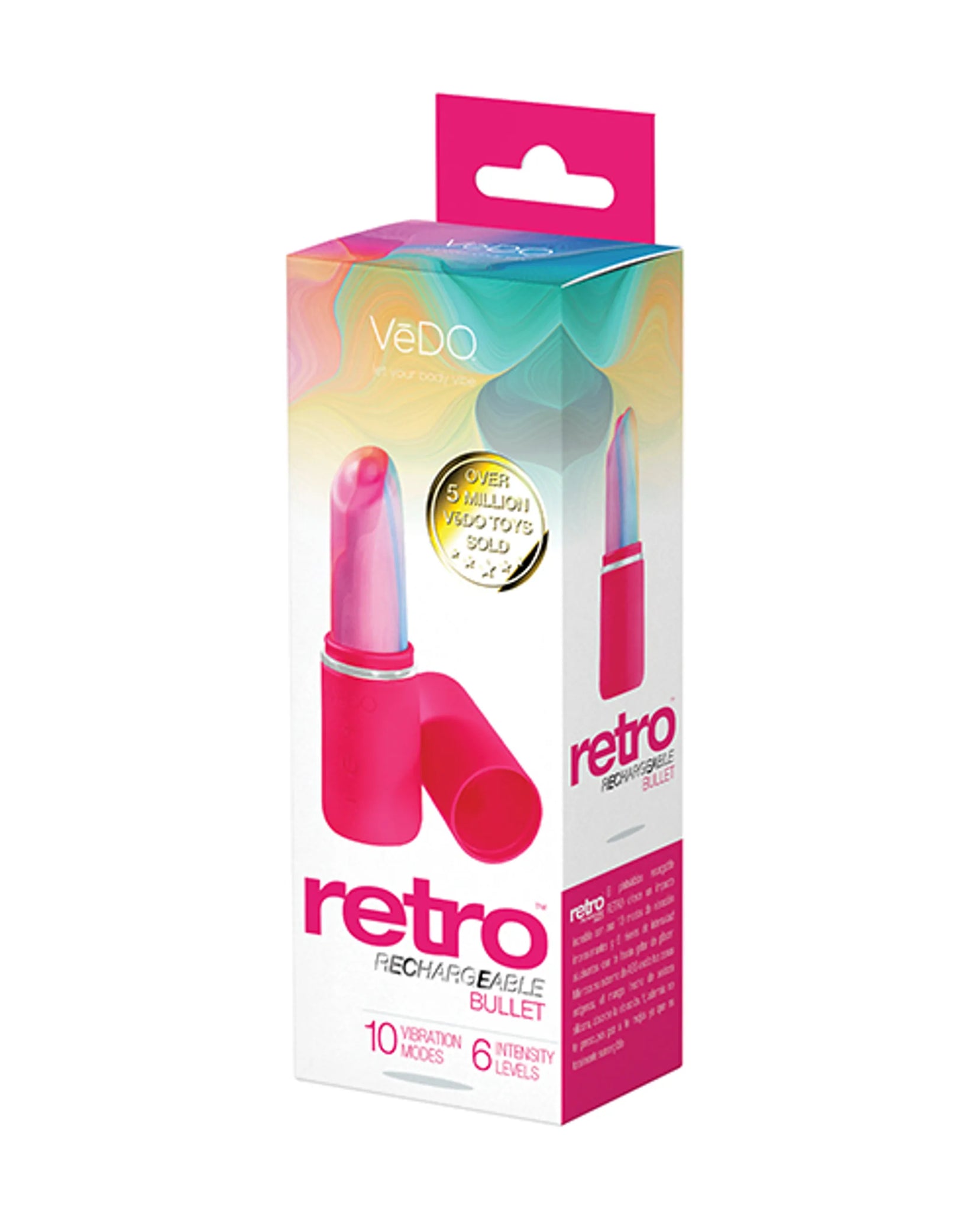 VEDO RETRO RECHARGEABLE BULLET PINK