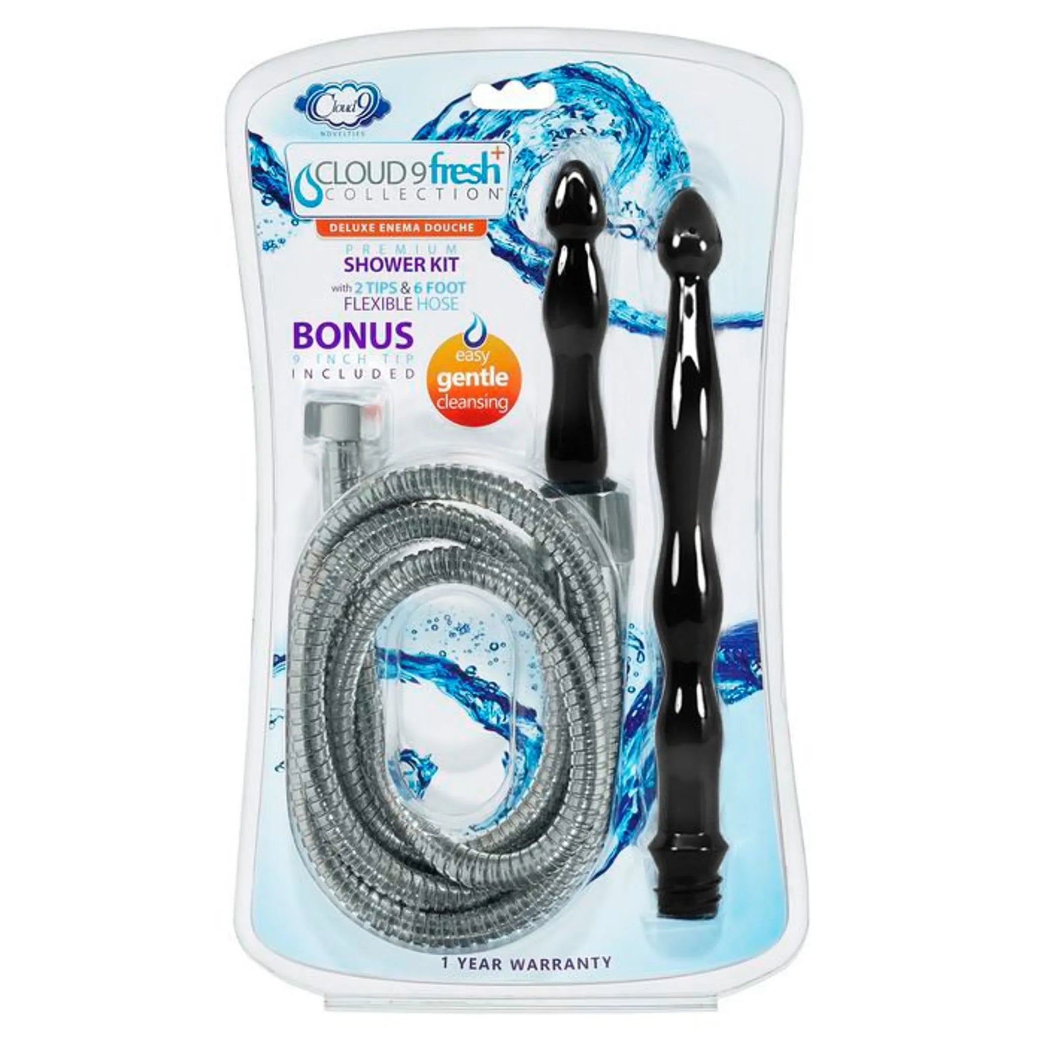 Premium Anal Enema Shower Kit with 2 Nozzles & 6 ft Hose