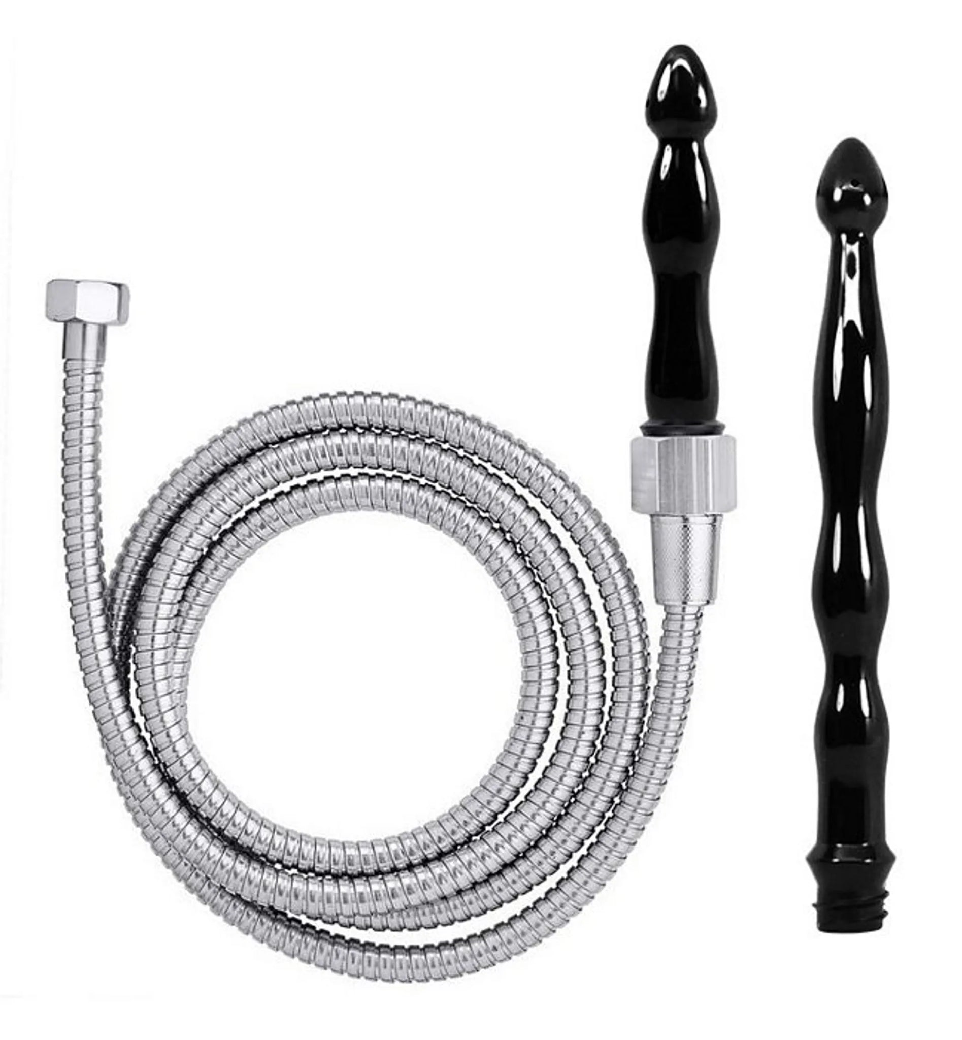 Premium Anal Enema Shower Kit with 2 Nozzles & 6 ft Hose