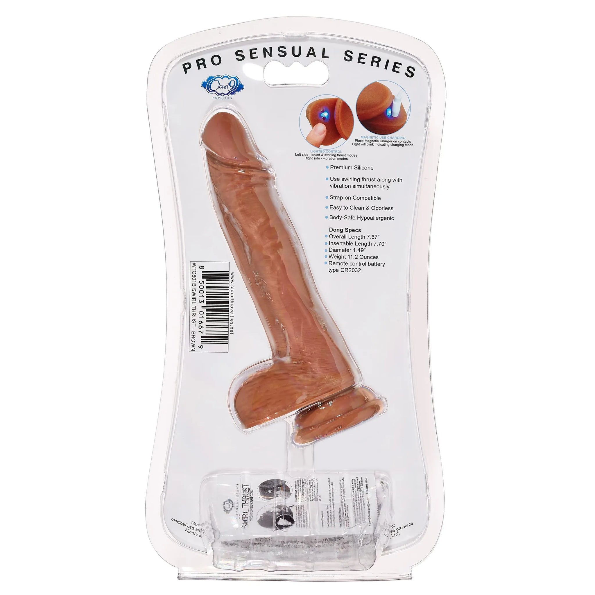 CLOUD 9 PRO SENSUAL SWIRL THRUST 7 BROWN "
