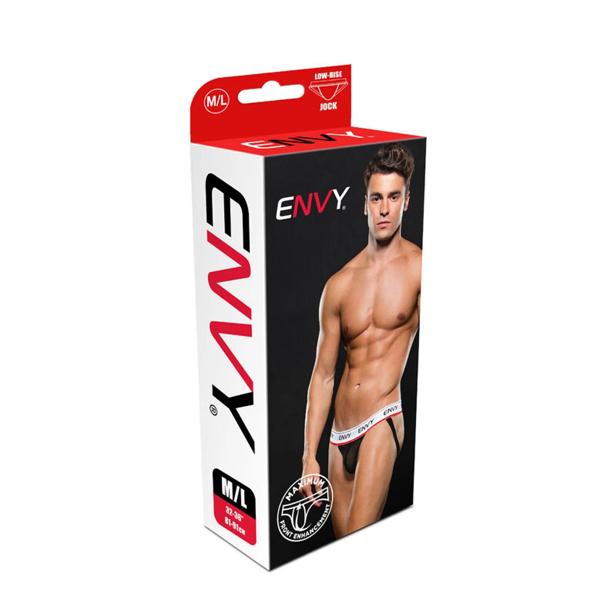 Envy Low-Rise Jock Black M/L