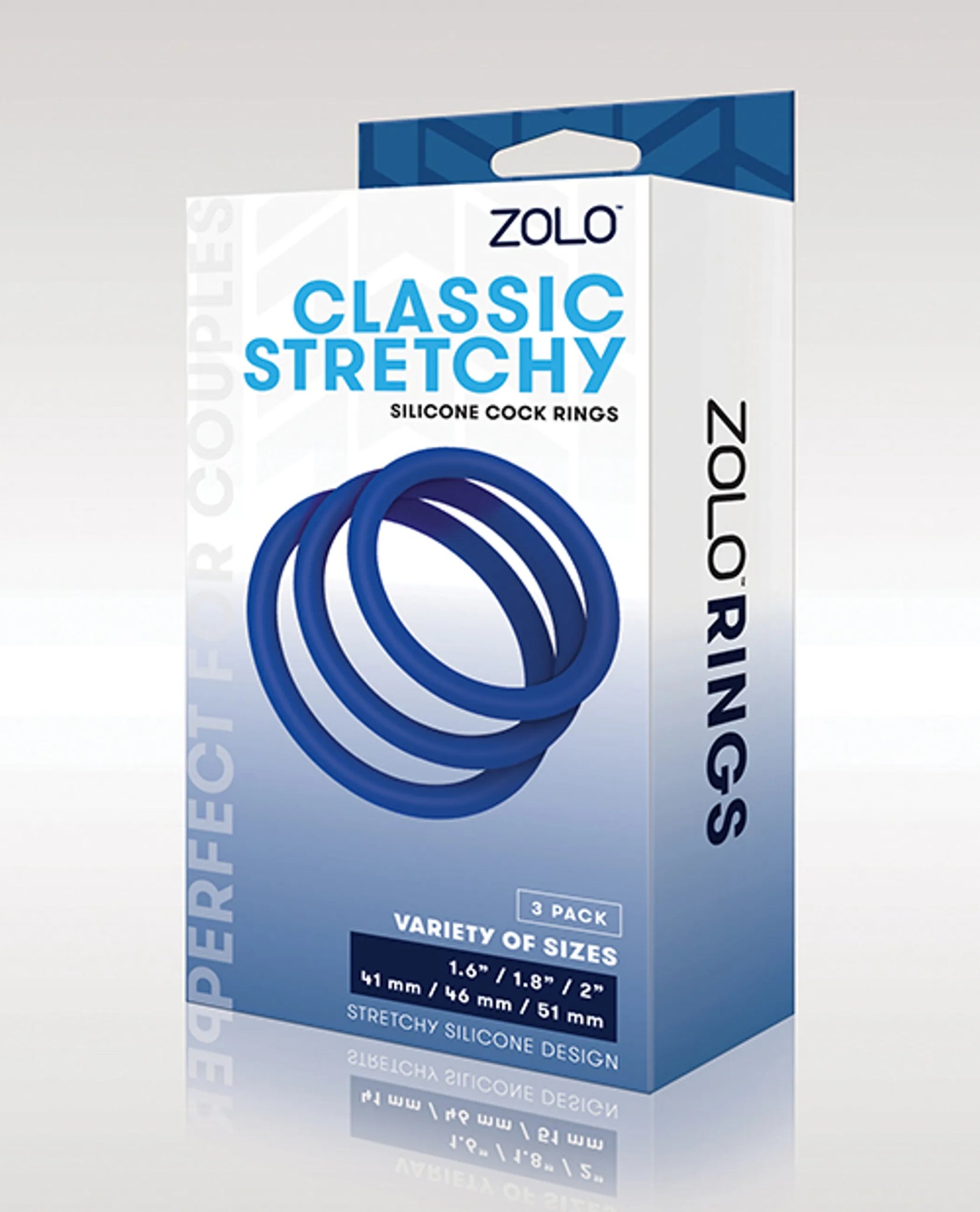 Classic Stretchy Silicone Cock Ring Trio
