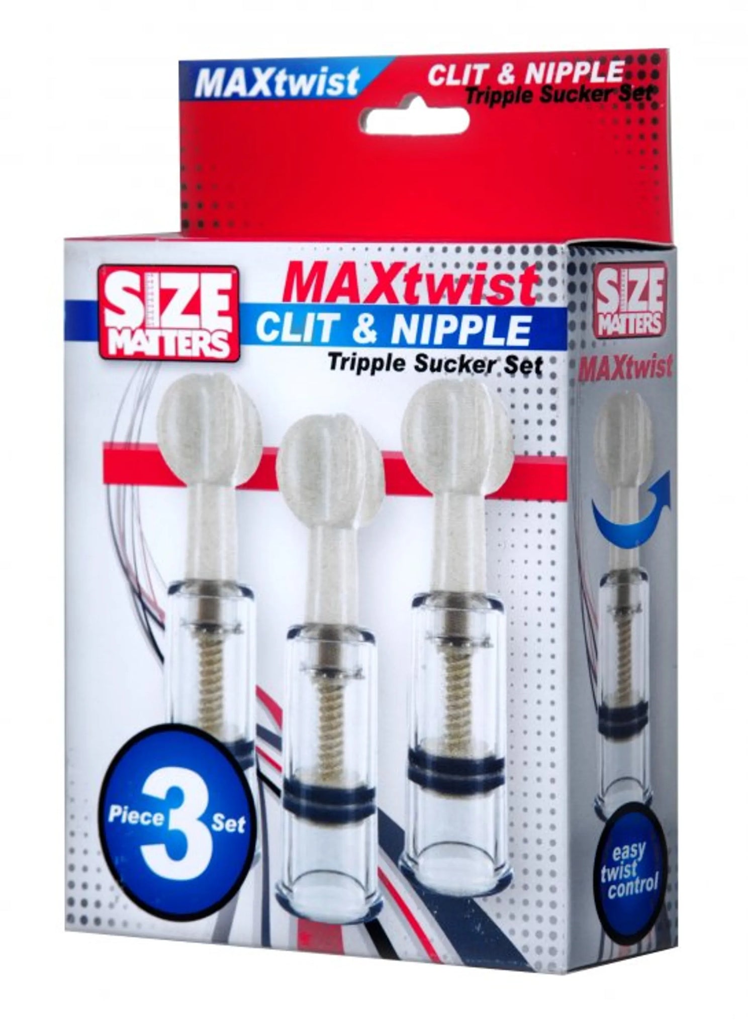 SIZE MATTERS TWISTED TRIPLETS NIPPLE & CLIT SUCKERS