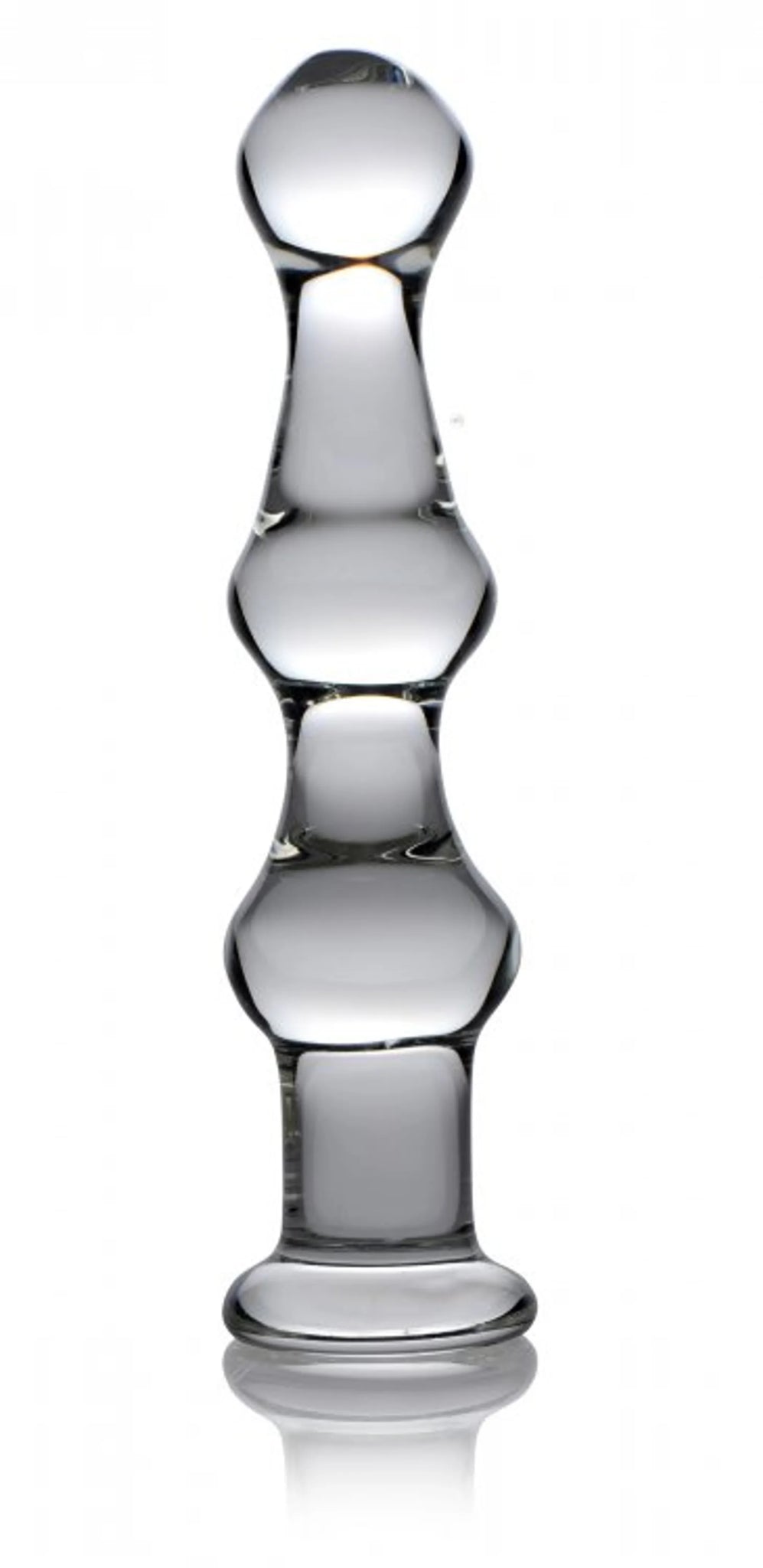 Mammoth 3 Bumps Glass Dildo - 9.5" Insertable Length