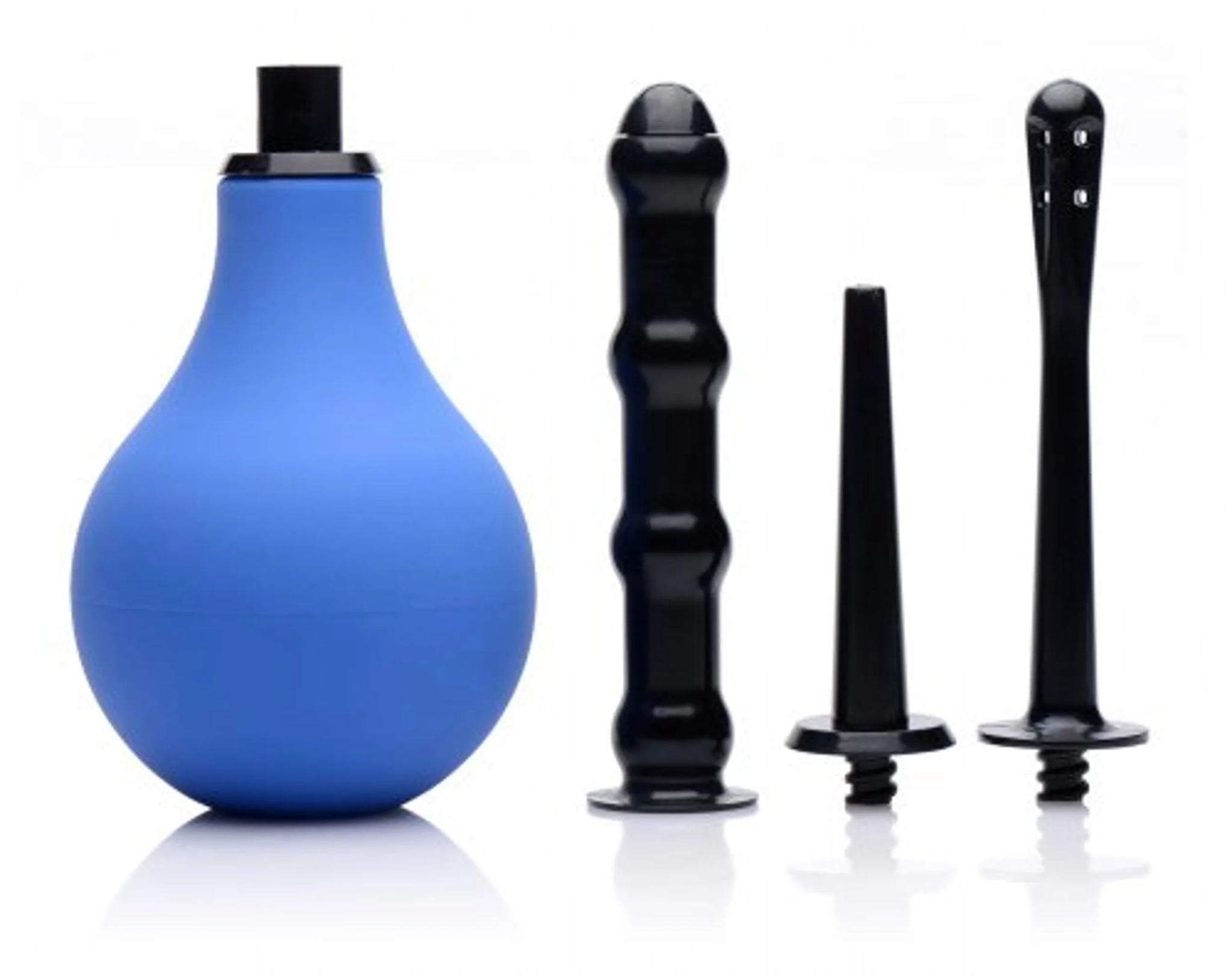 Premium One-Way Valve Anal Douche Set with 3 Nozzles