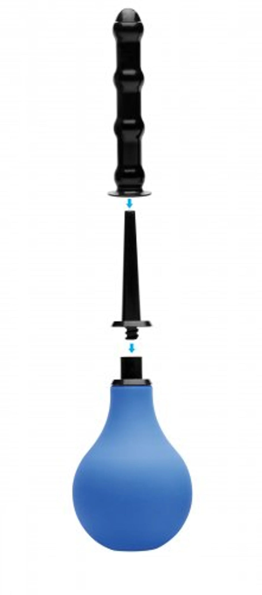 Premium One-Way Valve Anal Douche Set with 3 Nozzles