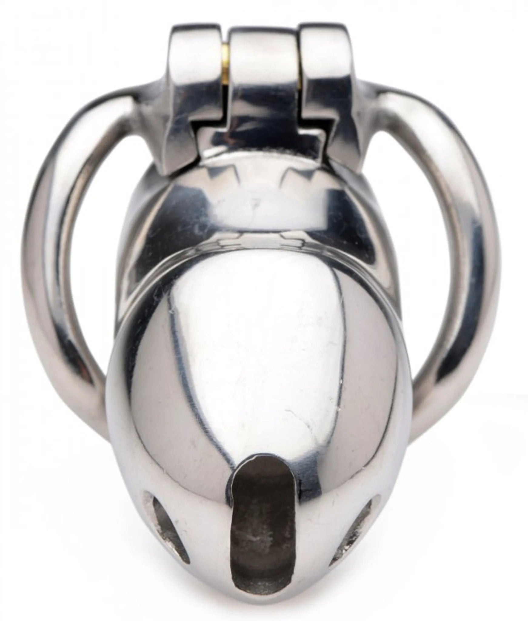 MASTER SERIES RIKERS 24-7 STAINLESS STEEL LOCKING CHASTITY CAGE XR Brands