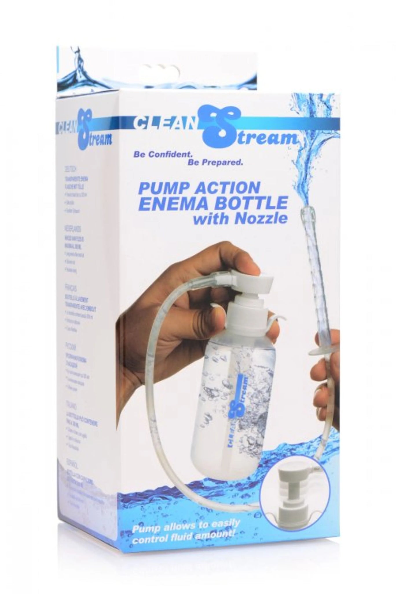 Cleanstream Pump Action Enema Bottle with Nozzle - 300ml
