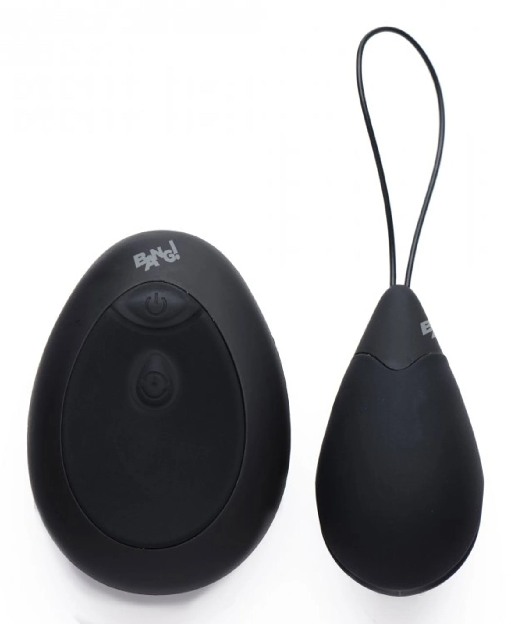 10X Vibrating Silicone Egg with Remote - Black