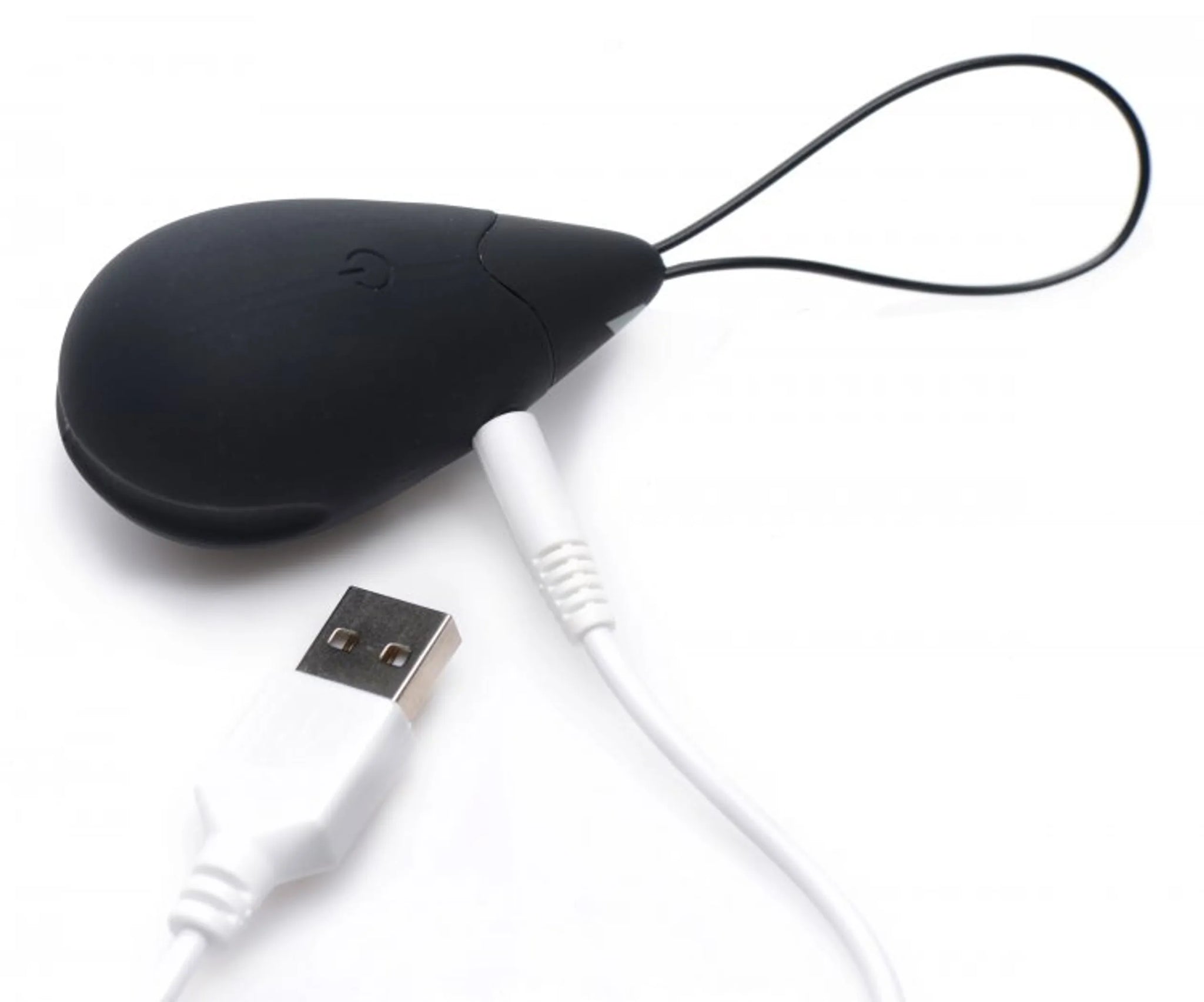 10X Vibrating Silicone Egg with Remote - Black
