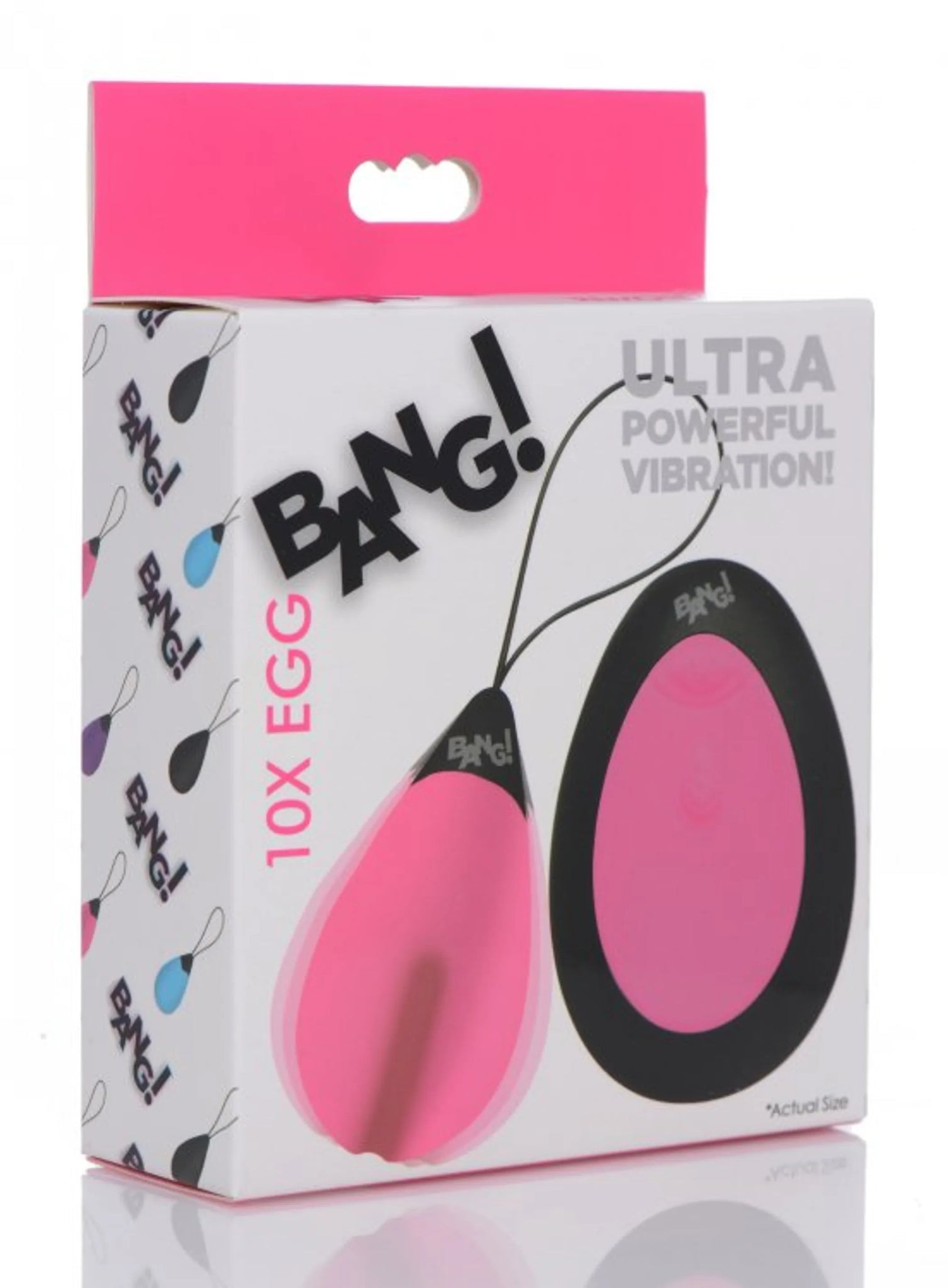 10X Vibrating Silicone Egg with Remote - Pink
