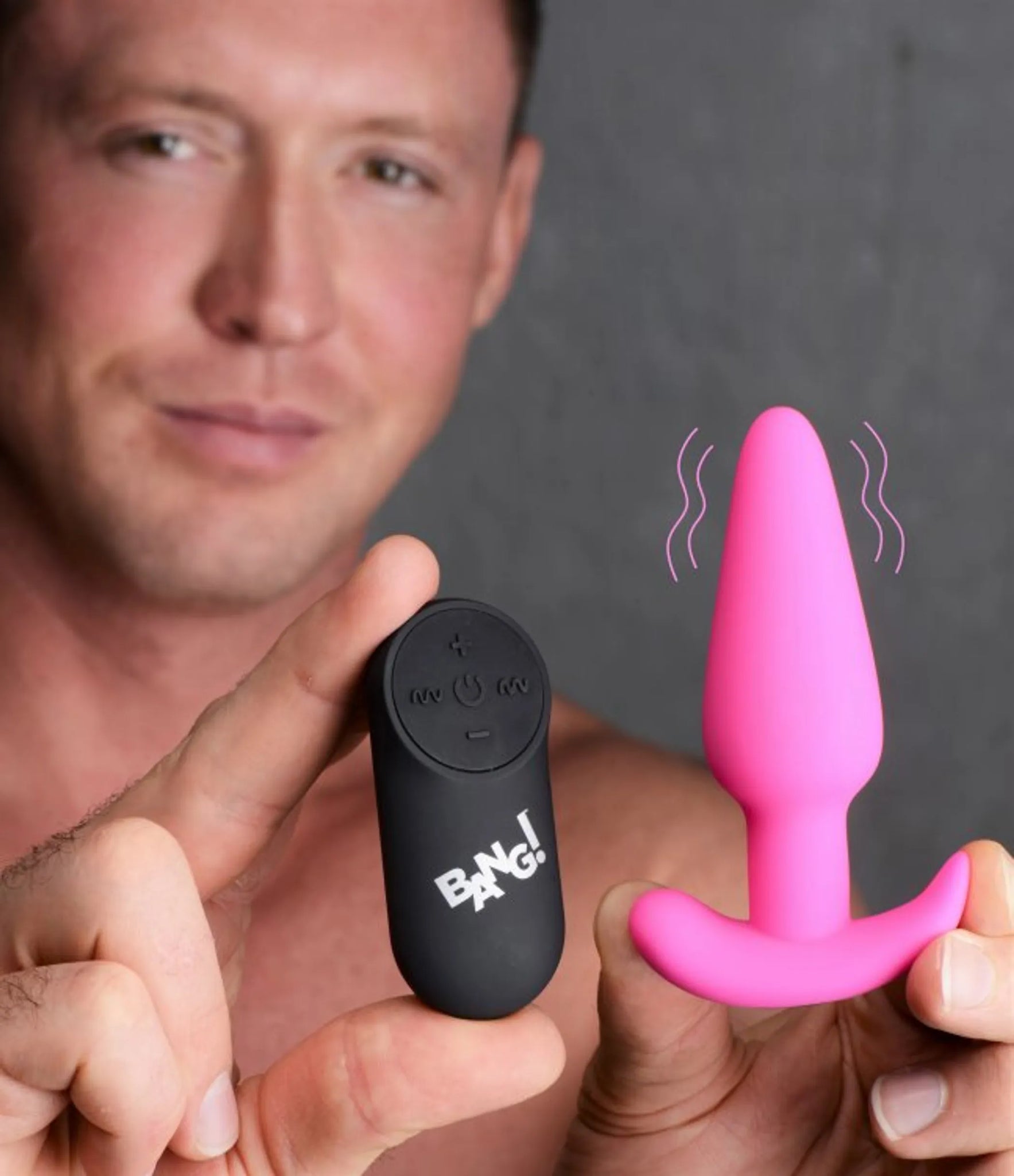 21X Vibrating Silicone Butt Plug with Remote Control