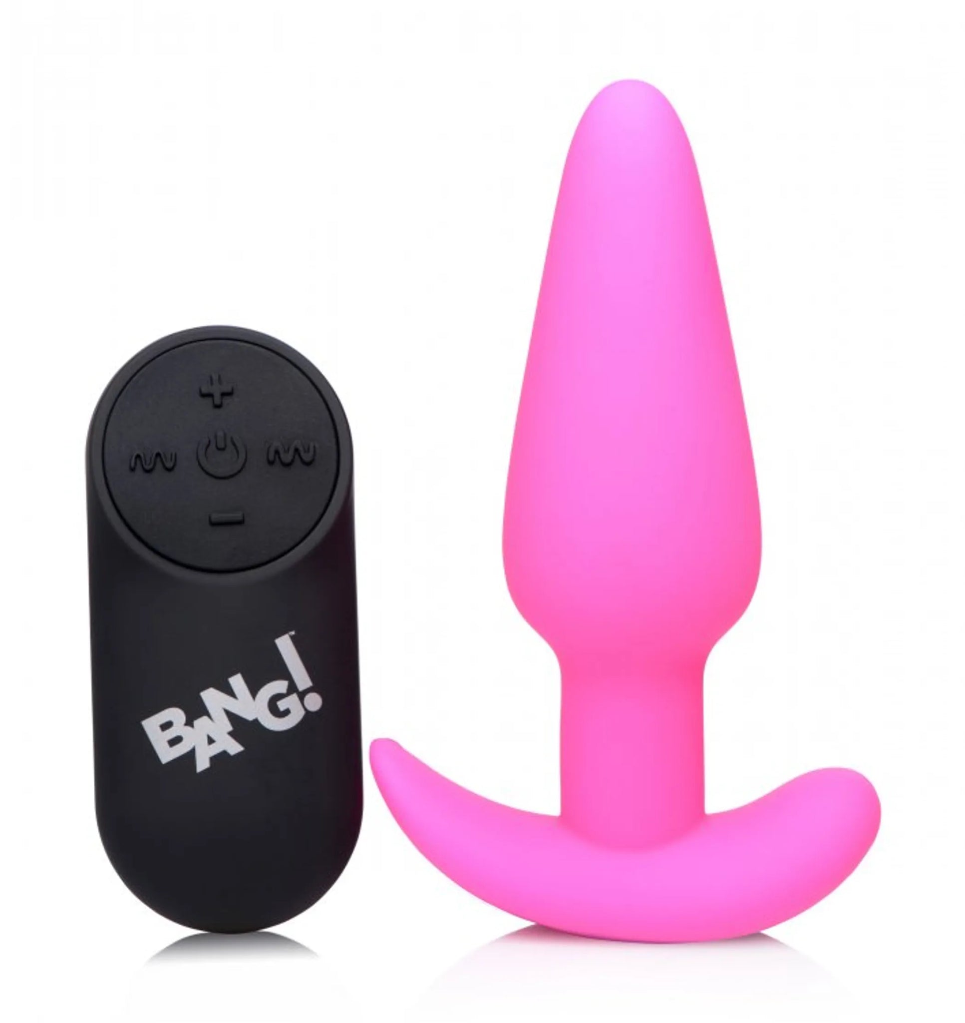 21X Vibrating Silicone Butt Plug with Remote Control