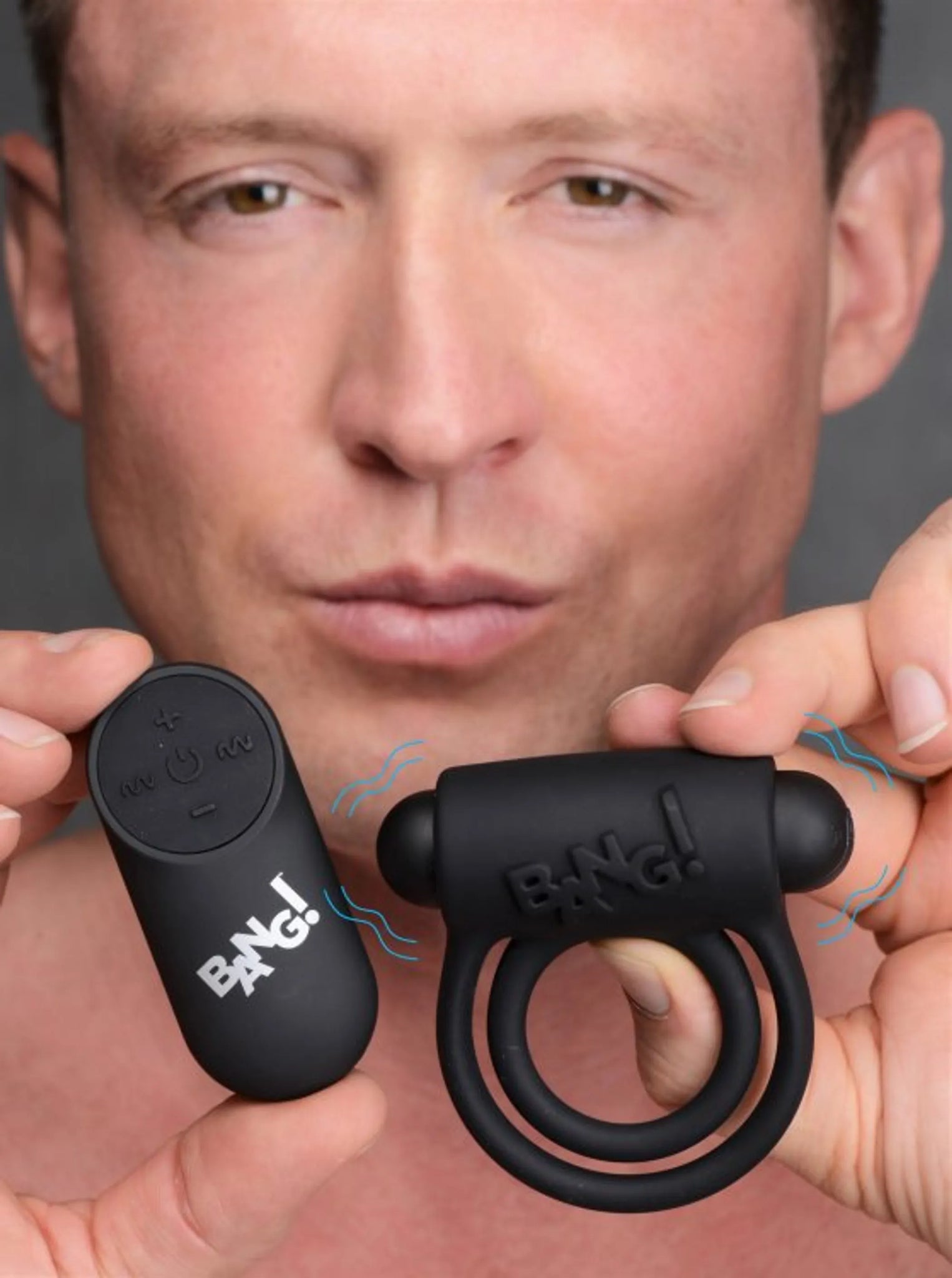 Silicone Cock Ring & Vibrating Bullet with Remote Control