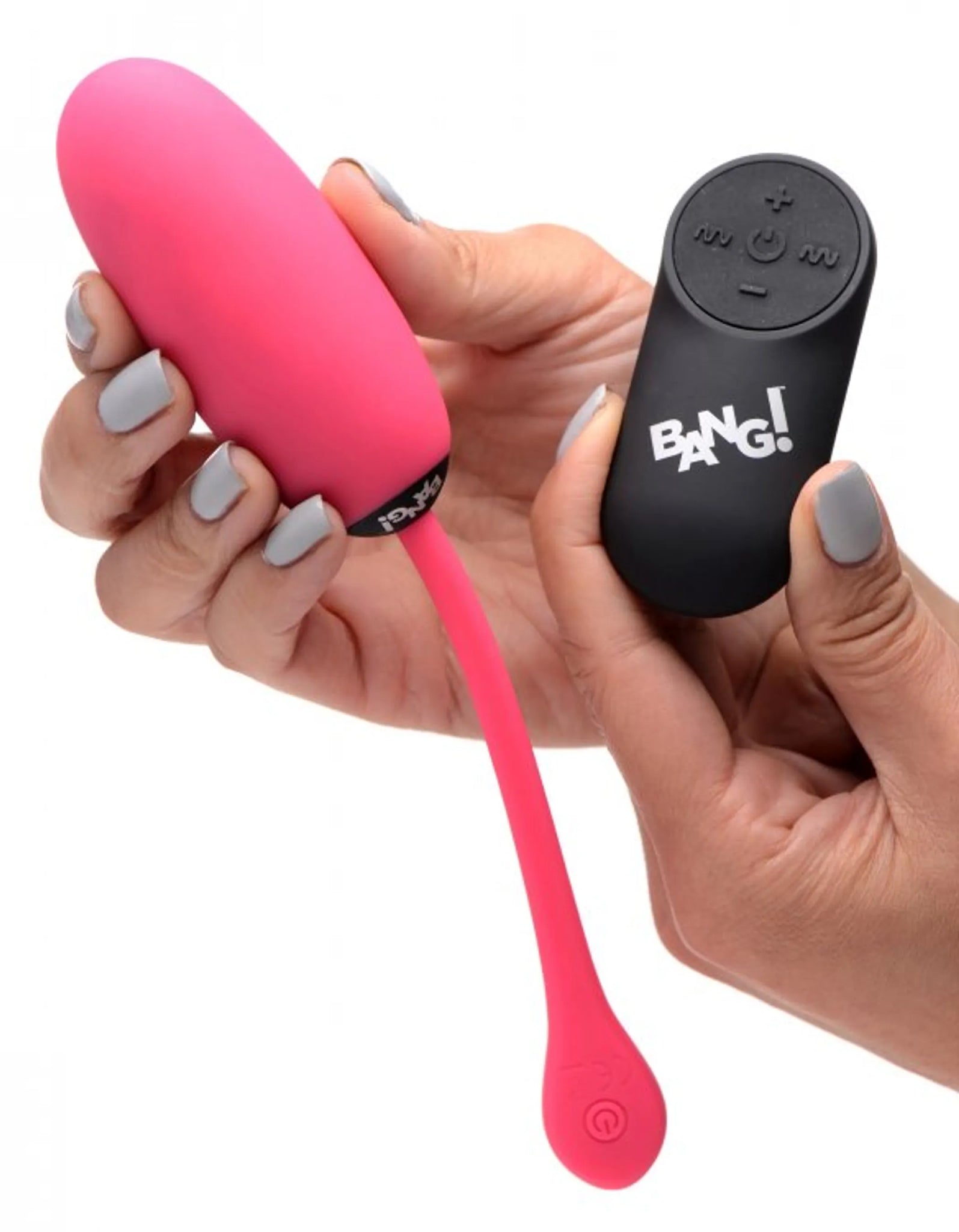 Plush Egg Vibrator with Remote Control, 3.3" Insertable Length