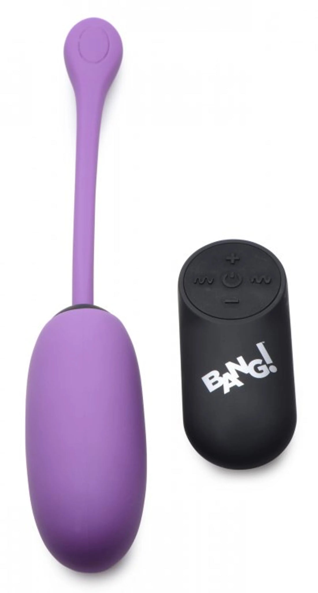 Plush Egg Vibrator with Remote Control, Purple
