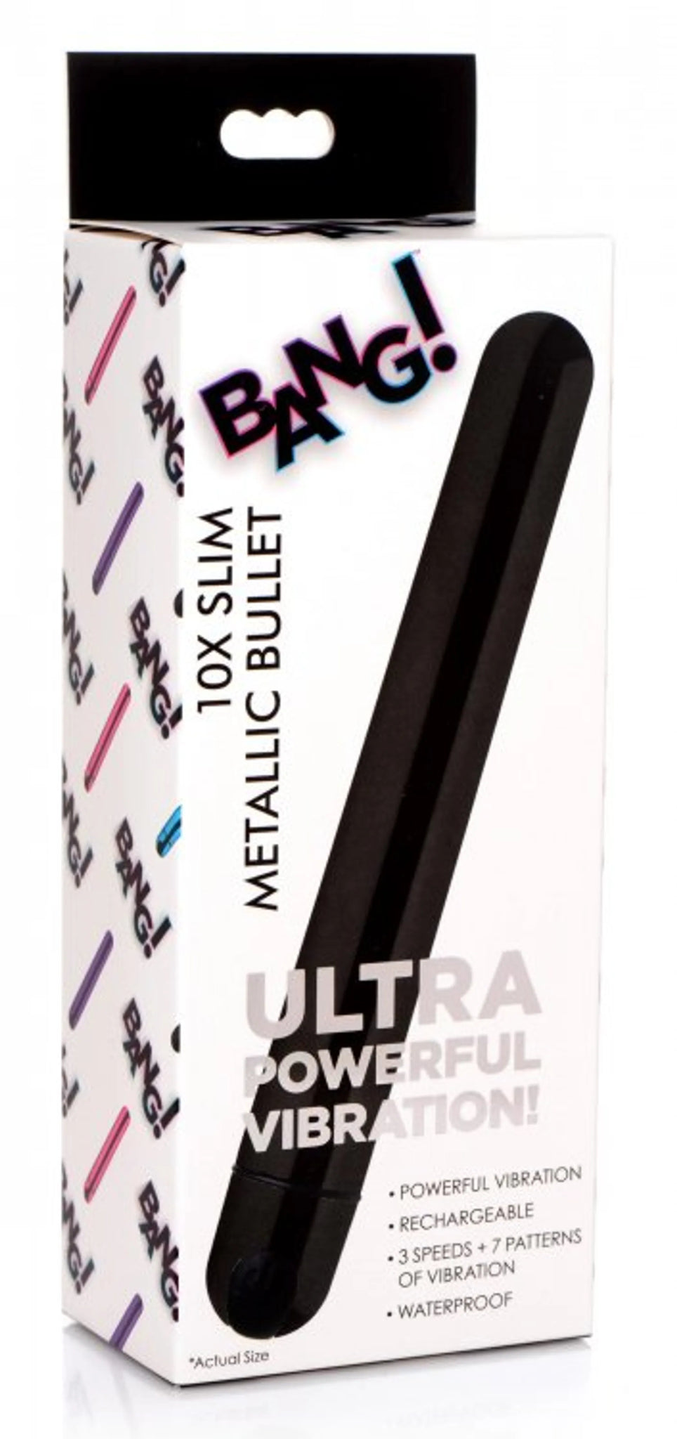 10X Slim Metallic Bullet Vibrator - Rechargeable & Waterproof