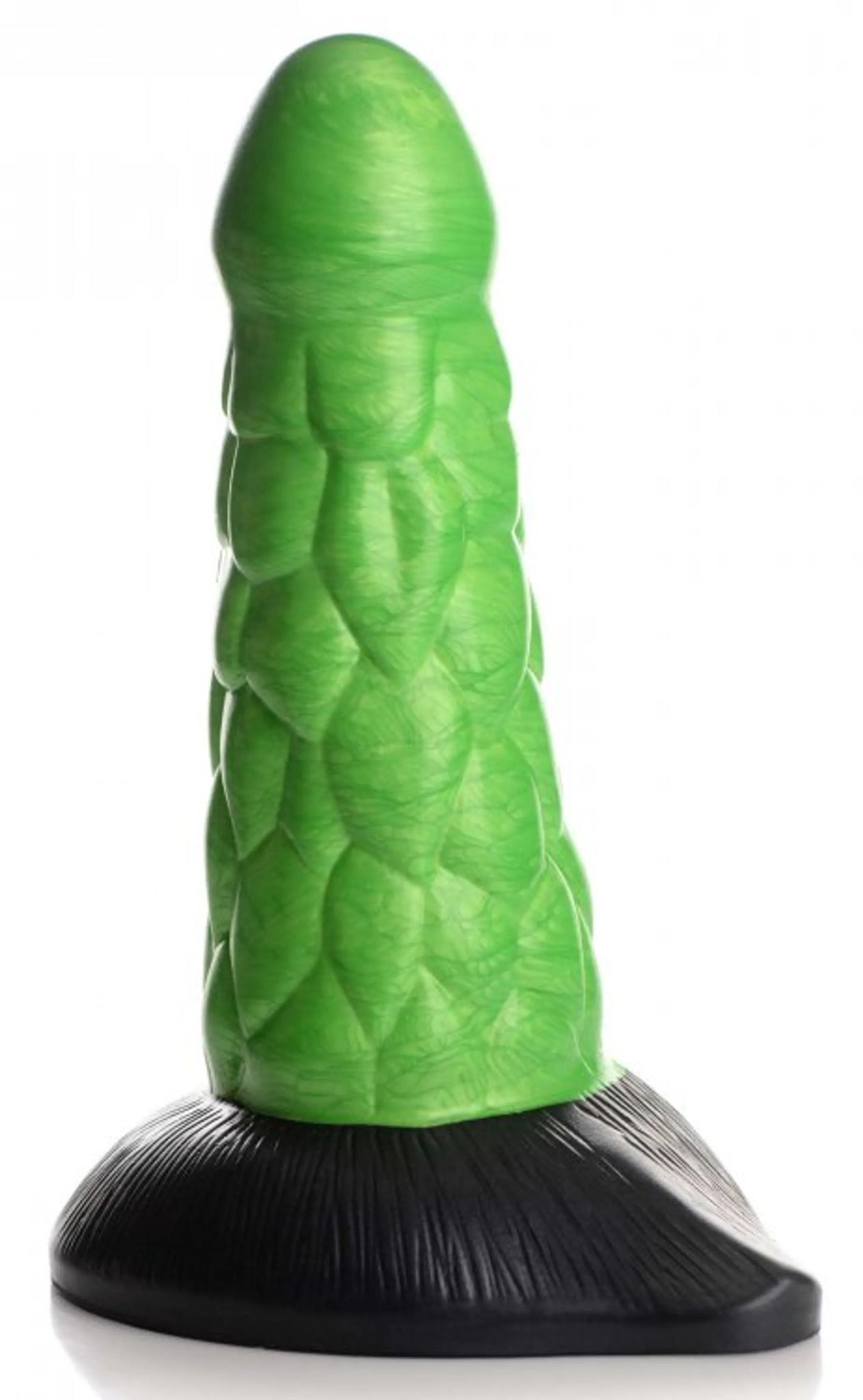 Radioactive Reptile Thick Scaly Dildo - 6.25" Insertable Length