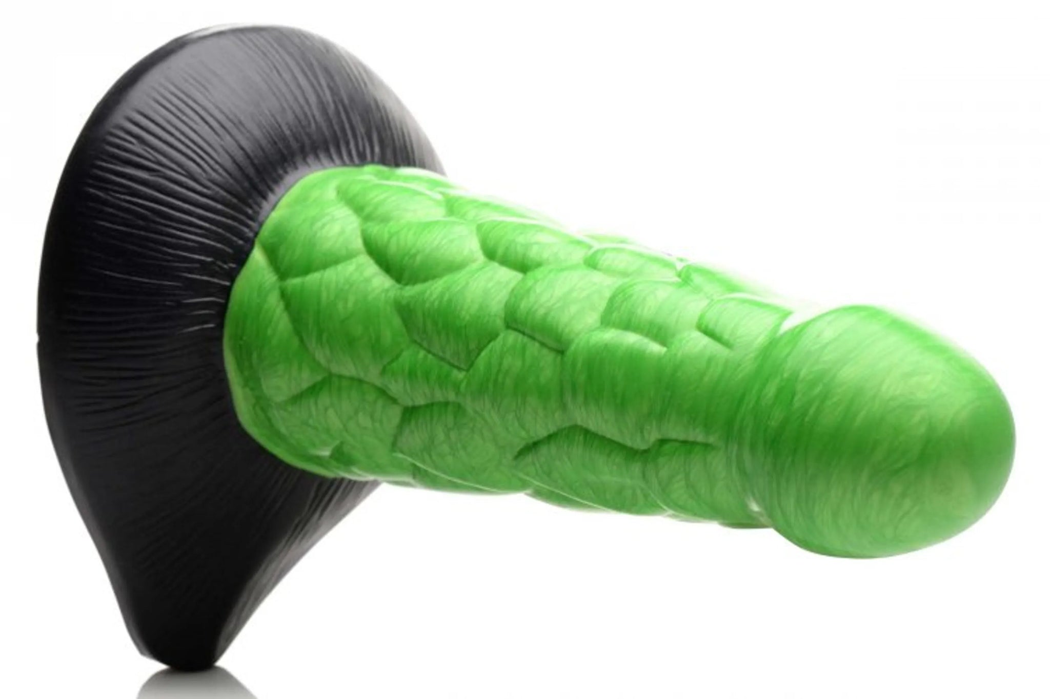 Radioactive Reptile Thick Scaly Dildo - 6.25" Insertable Length