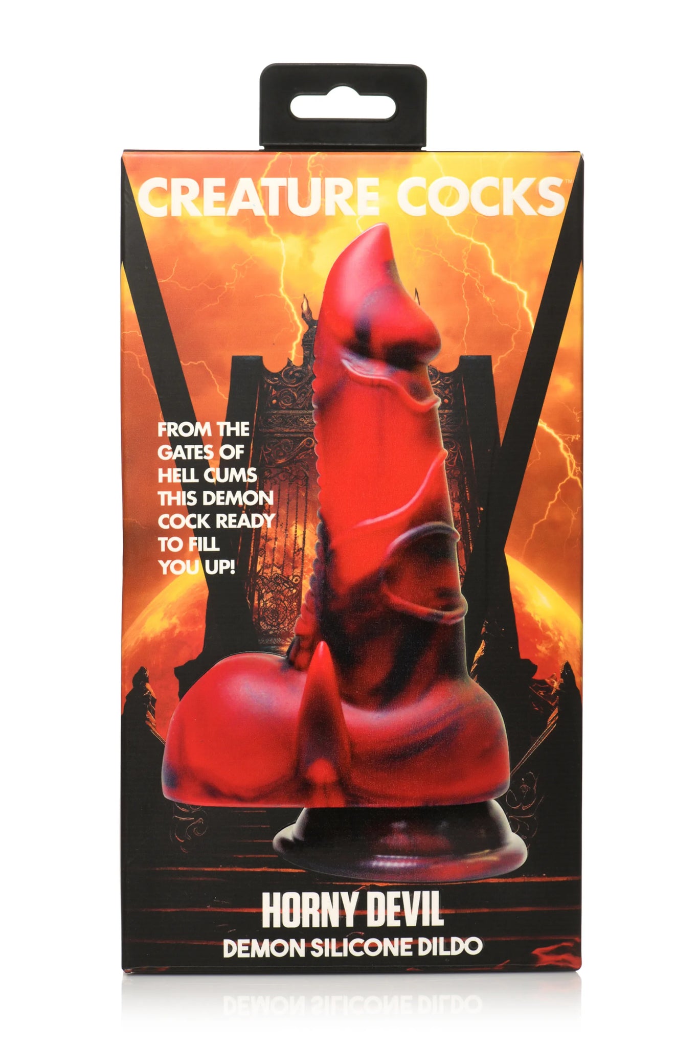 Creature Cocks Horny Devil Demon Silicone Dildo - 5.2" Insertable Length