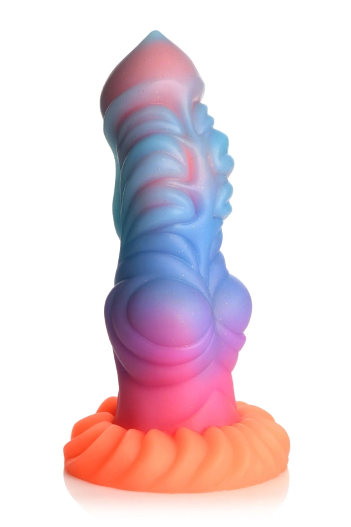 Alien Invader Glow-in-the-Dark Dildo - 7.2" Insertable Length