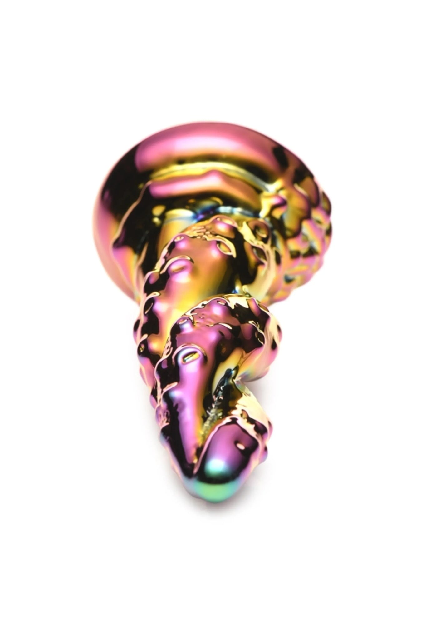 Enchantress Rainbow Glass Dildo - 5.2" Insertable Length