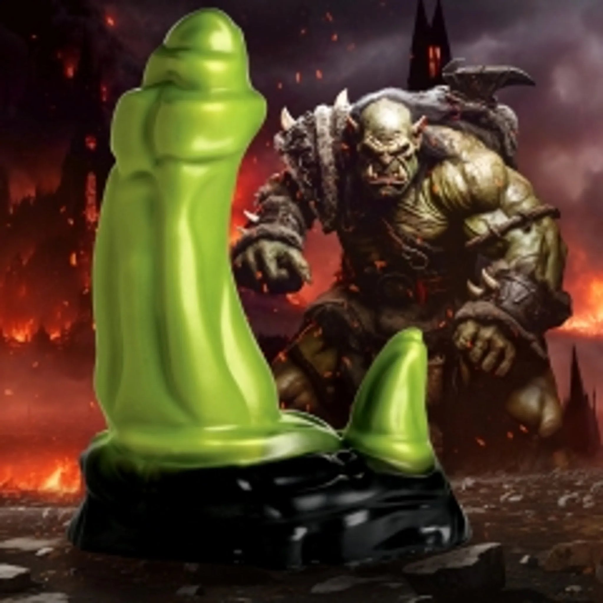 Creature Cocks Orc Silicone Dildo - 5.4" Insertable Length