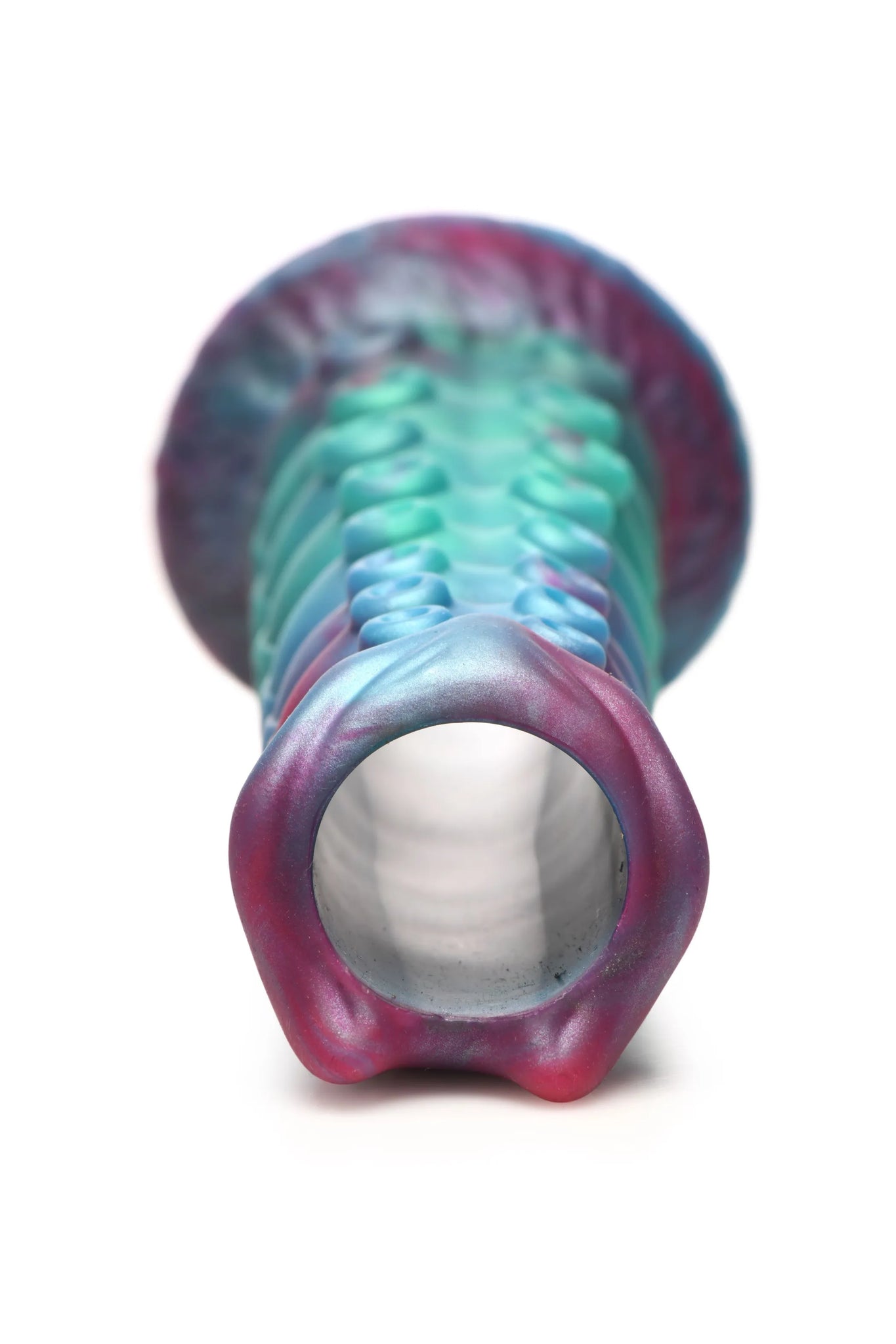 Galactic Breeder Silicone Dildo with Squishy Eggs, 8.1" Insertable