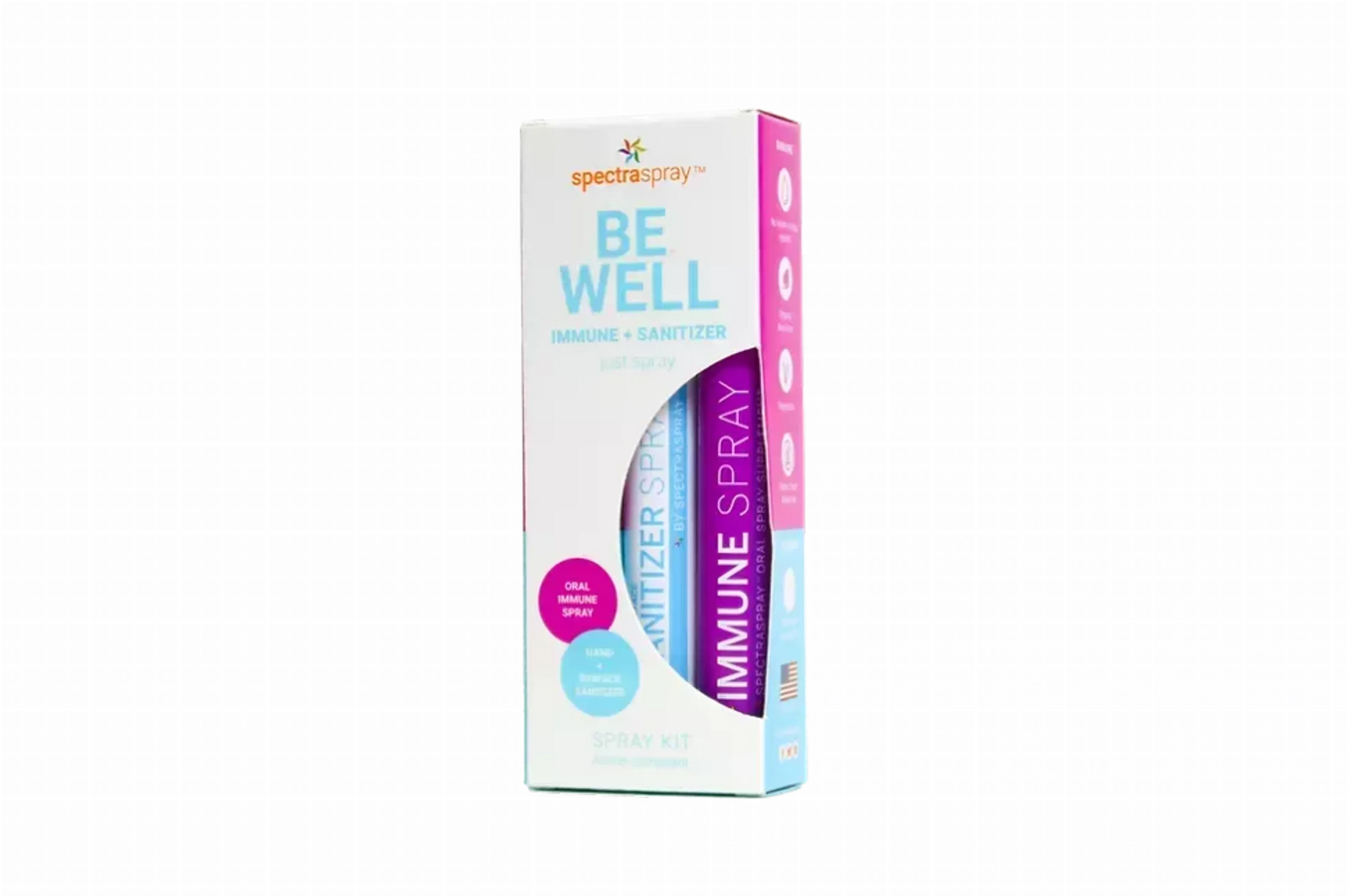 Be Well Immune Spray Kit with Hand Sanitizer  by SpectraSpray