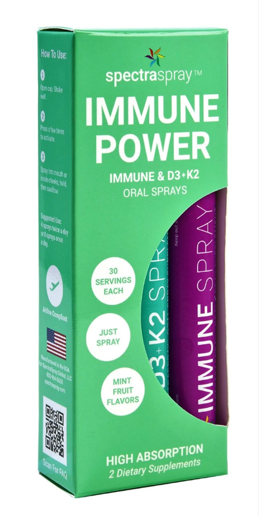 Immune Power Oral Spray Vitamin Kit by SpectraSpray