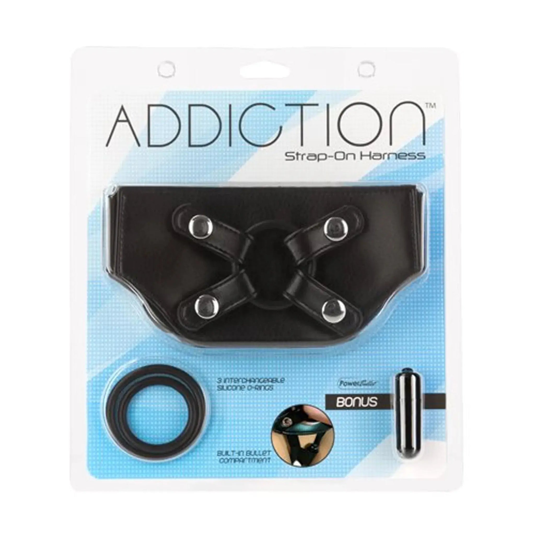 ADDICTION STRAP ON HARNESS BLACK BMS Enterprises