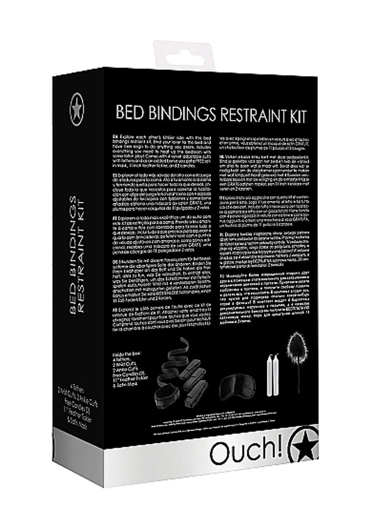 BED BINDINGS RESTRAINT KIT BLACK SHOTS AMERICA