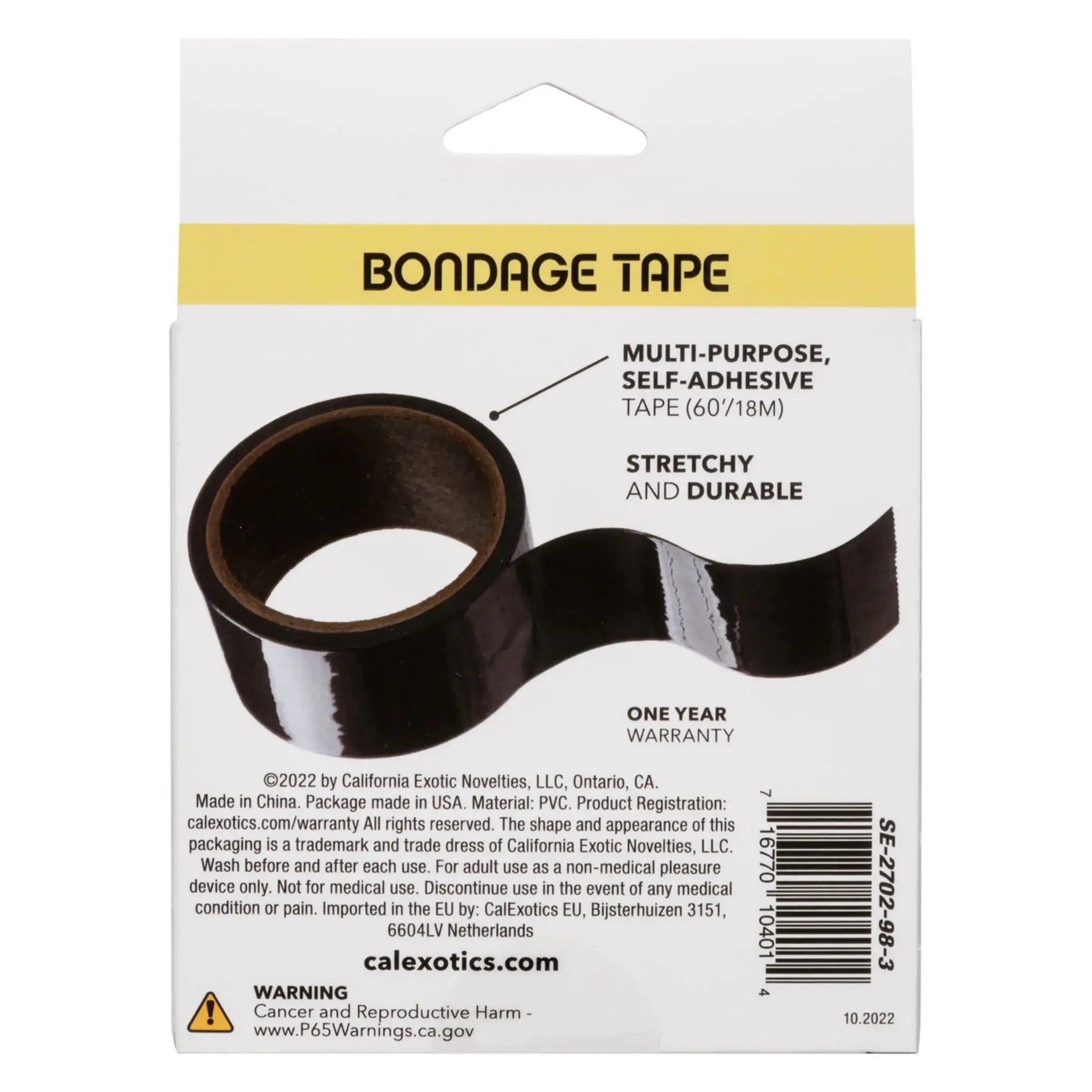 BOUNDLESS BONDAGE TAPE BLACK California Exotic Novelties