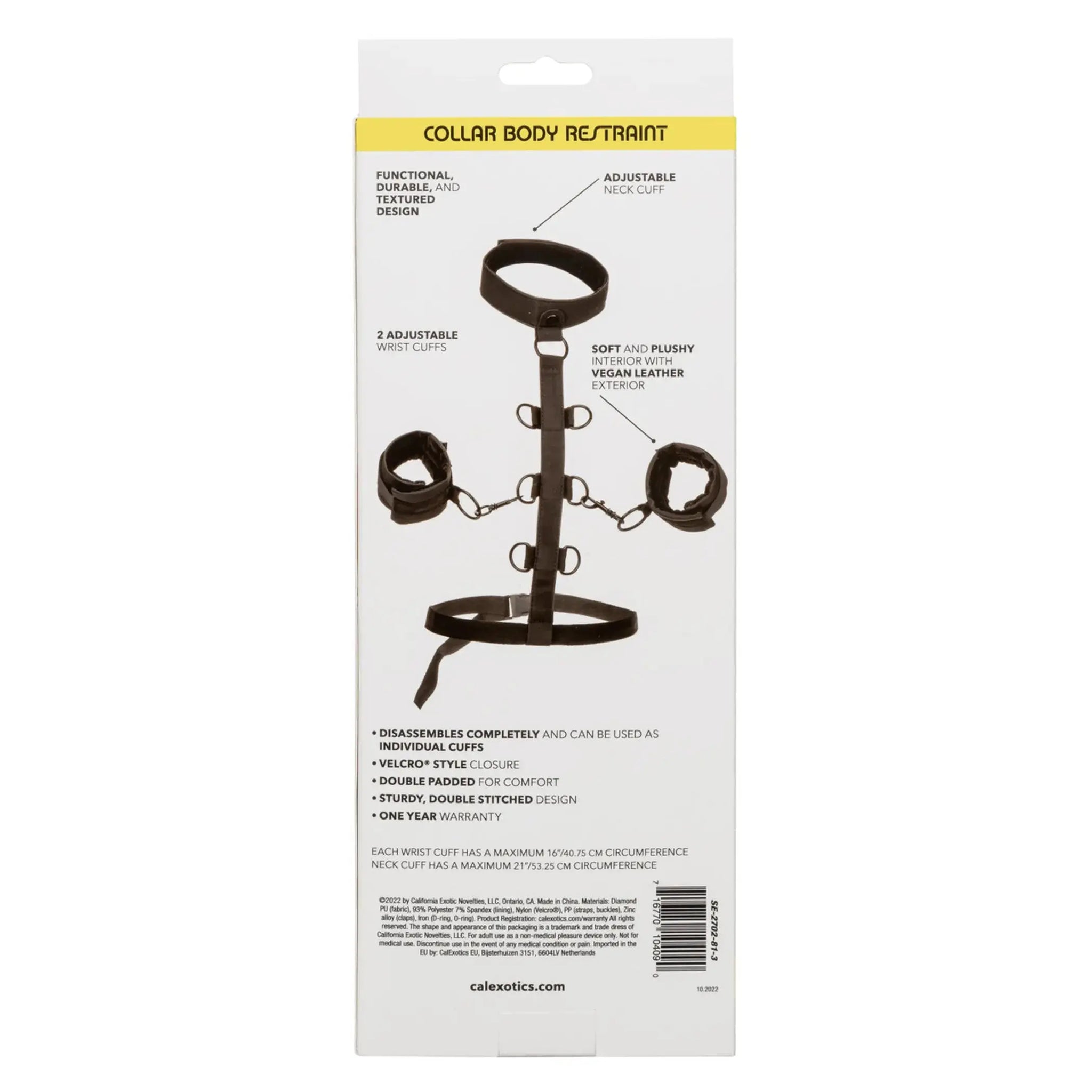 BOUNDLESS COLLAR RESTRAINT California Exotic Novelties