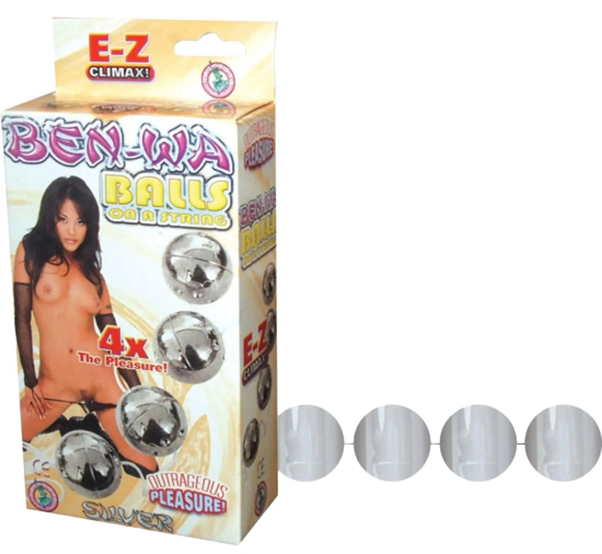 BEN WA BALLS ON A STRING SILVER Nasstoys