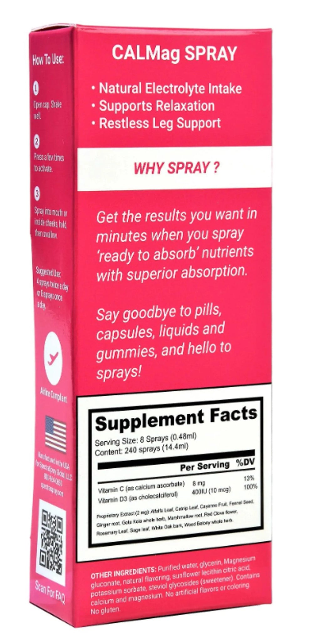CALMag Oral Spray Supplement by SpectraSpray SpectraSpray Global