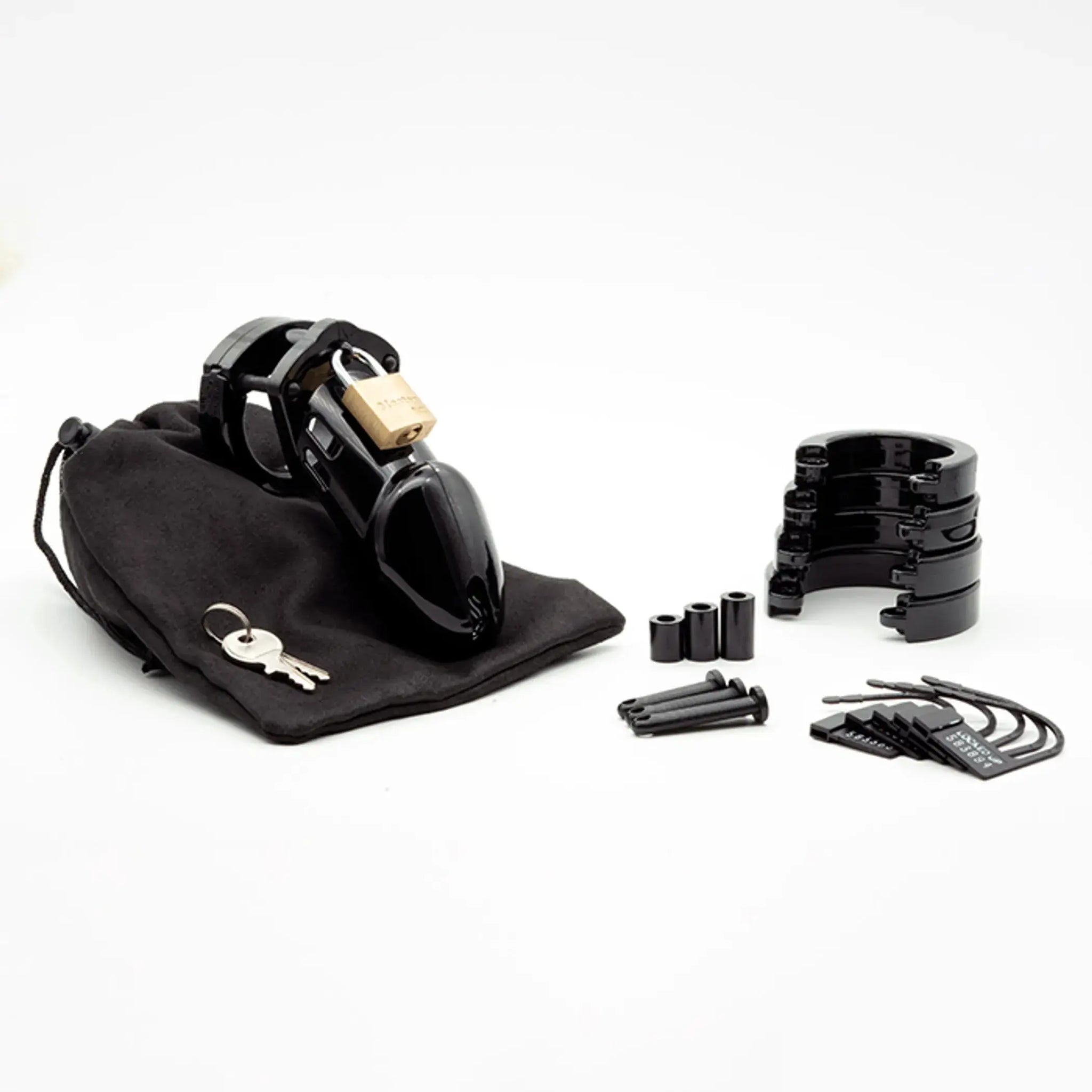 CB-6000 KIT 3.25IN BLACK COCK CAGE CBX Male Chastity