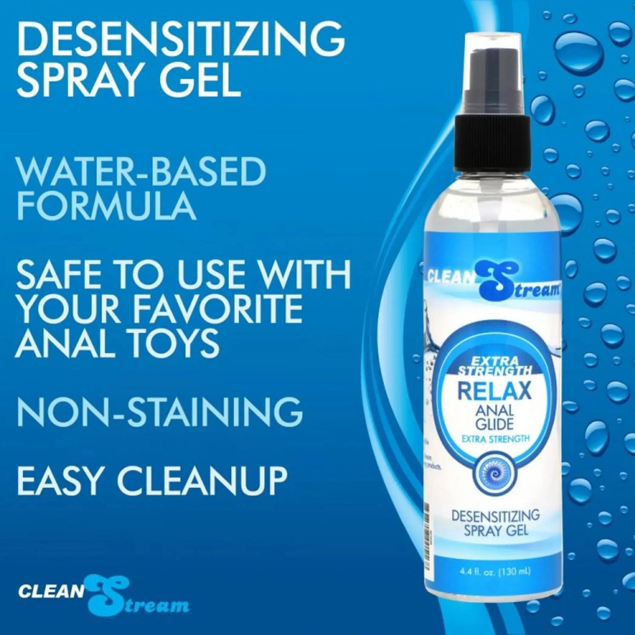 CLEANSTREAM RELAX EXTRA STRENGTH ANAL LUBE 4 OZ XR Brands