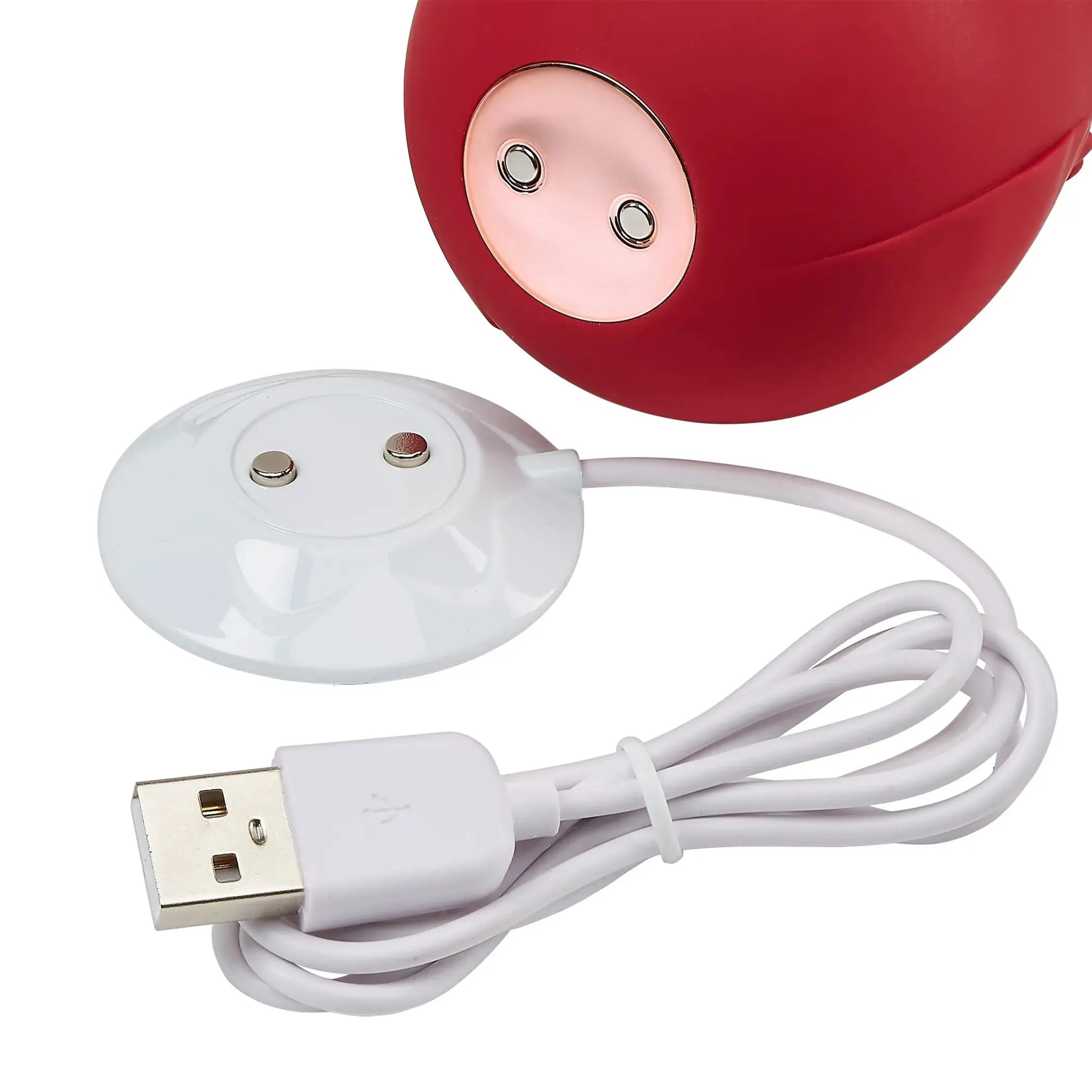 CLOUD 9 HEALTH & WELLNESS ROSE SUCTION STIMULATOR RED Cloud 9 Novelties