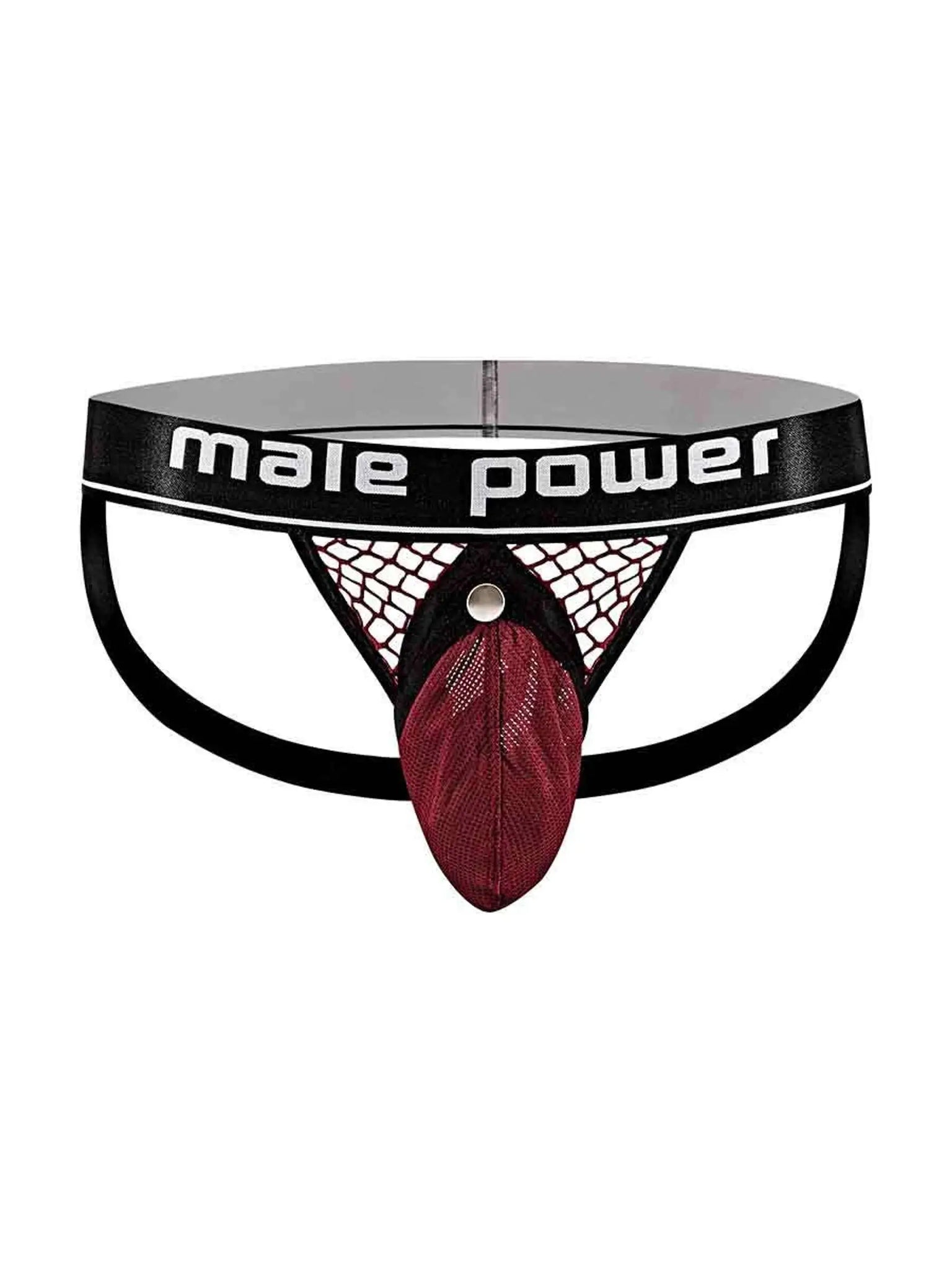 COCK PIT COCK RING JOCK BURGUNDY Male Power Lingerie