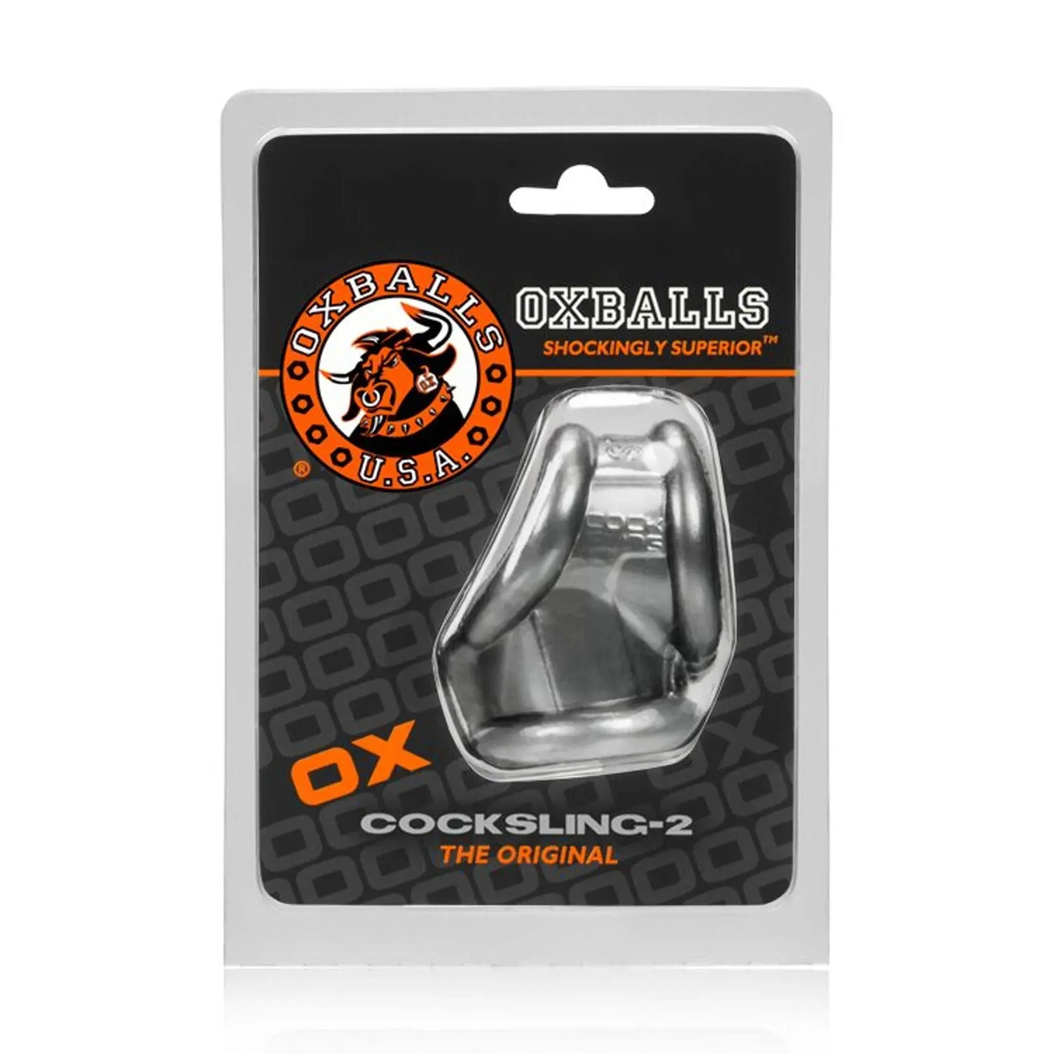 COCKSLING 2 COCK & BALL SLING OXBALLS STEEL (NET) OXBALLS