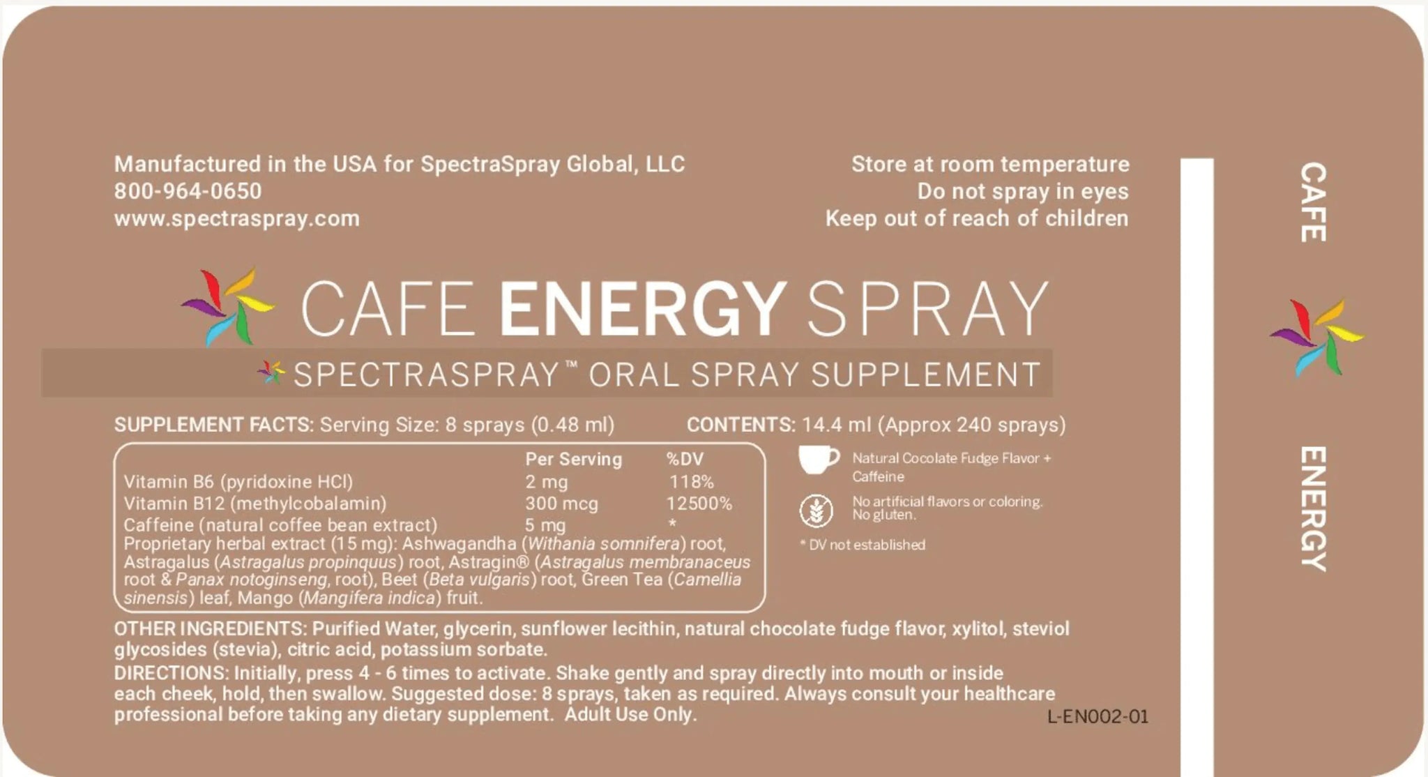 Cafe Energy Oral Spray Supplement by SpectraSpray SpectraSpray Global