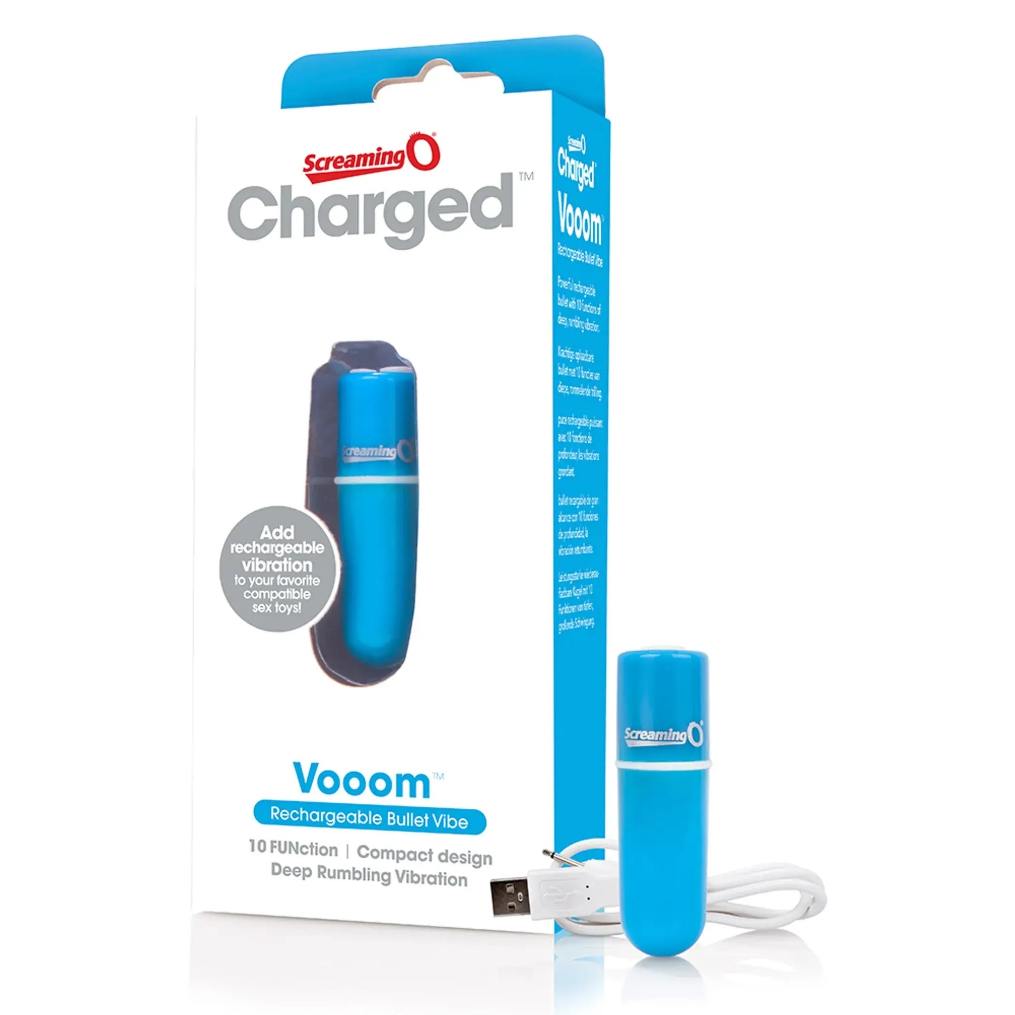 Charged Vooom Rechargeable Bullet Vibe Screaming O