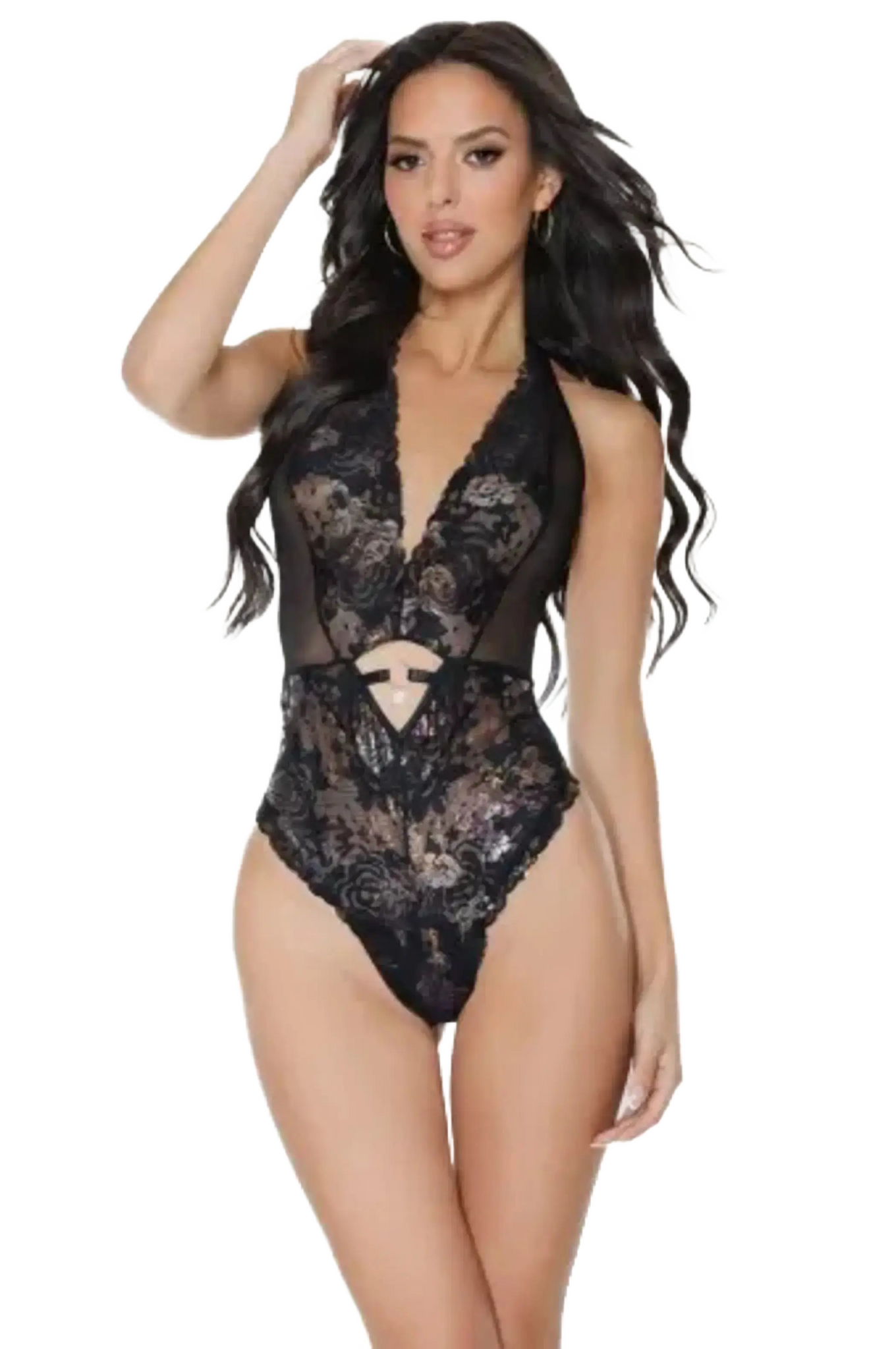Coquette Crotchless Teddy - Color: Black | Pack Of: 1 | Style: Clothing Coquette